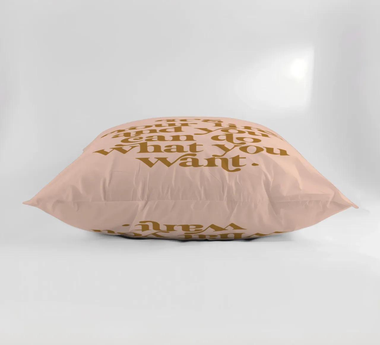 Its Your Life and You Can Do What You Want Positive Mindset decorative cushion by THE MOTIVATED TYPE