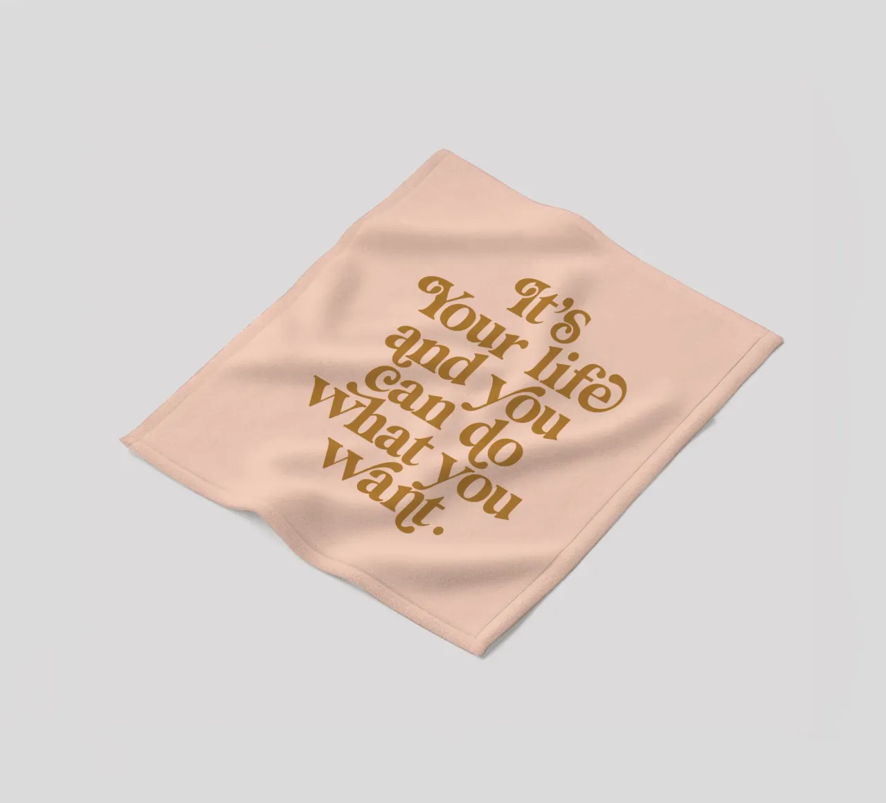 La vostra vita è vostra e potete fare ciò che volete coperta in pile da THE MOTIVATED TYPE