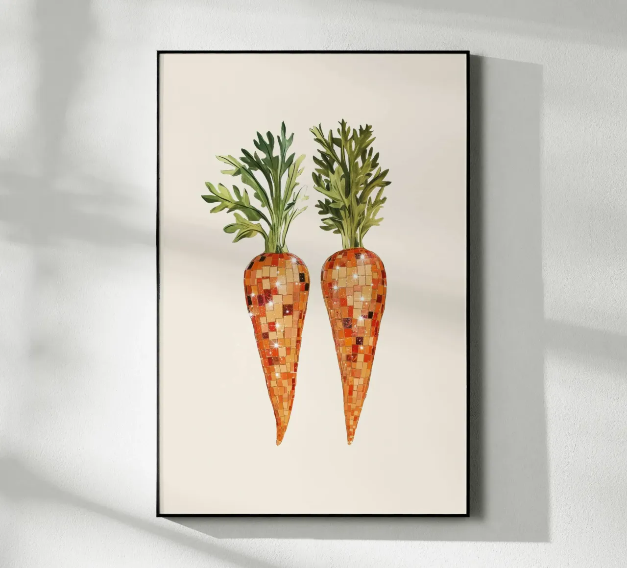 Carote da discoteca con cime verdi plexiglass da Melloi Art Print