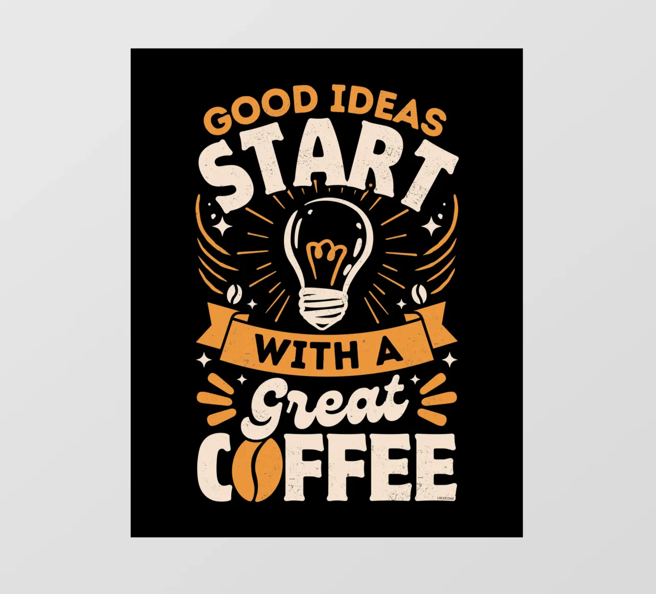 Le buone idee iniziano con un caffè pellicola backlit da LM2KONE