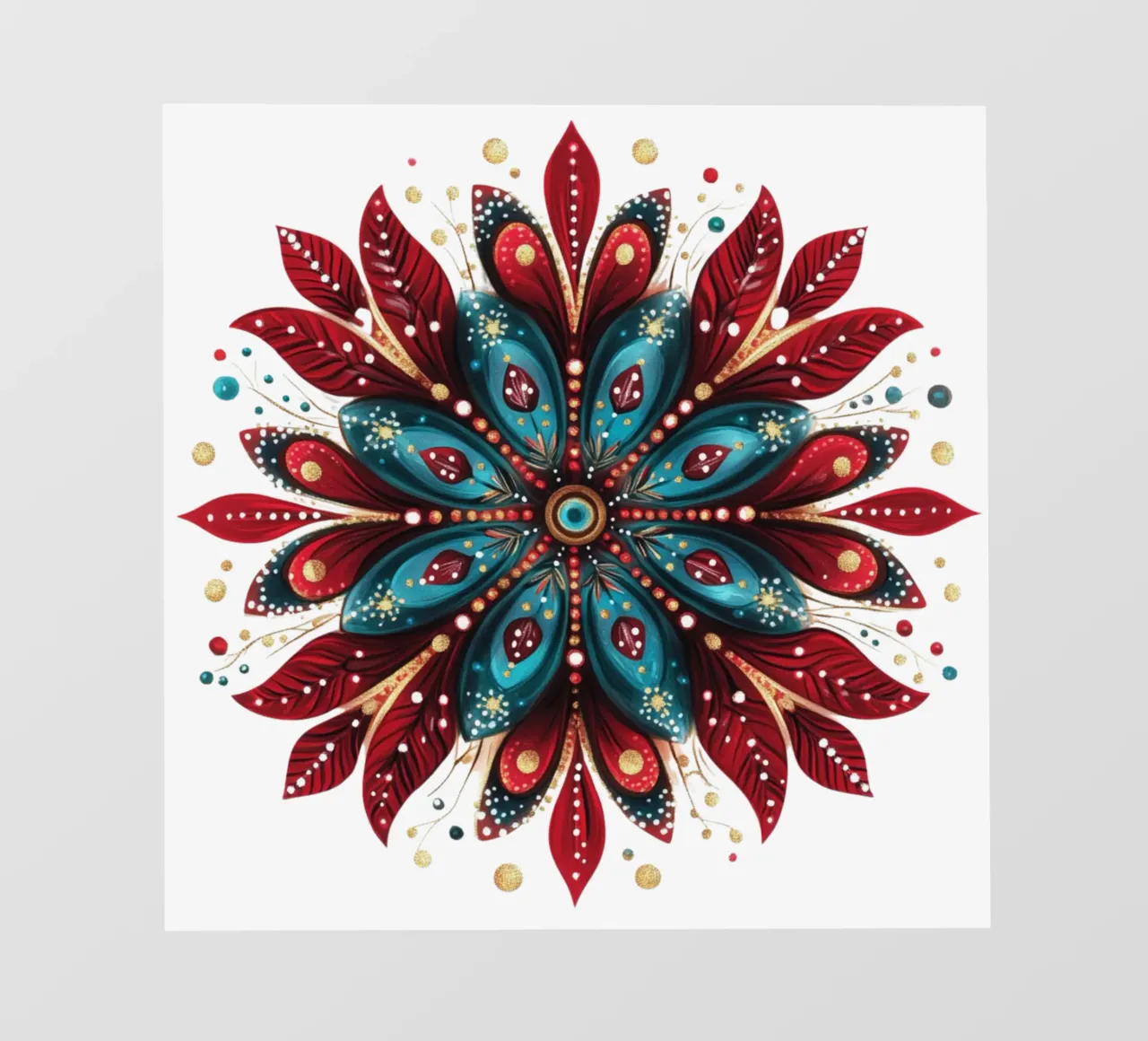Mandala di Natale telo in pvc da Spiritual Touch