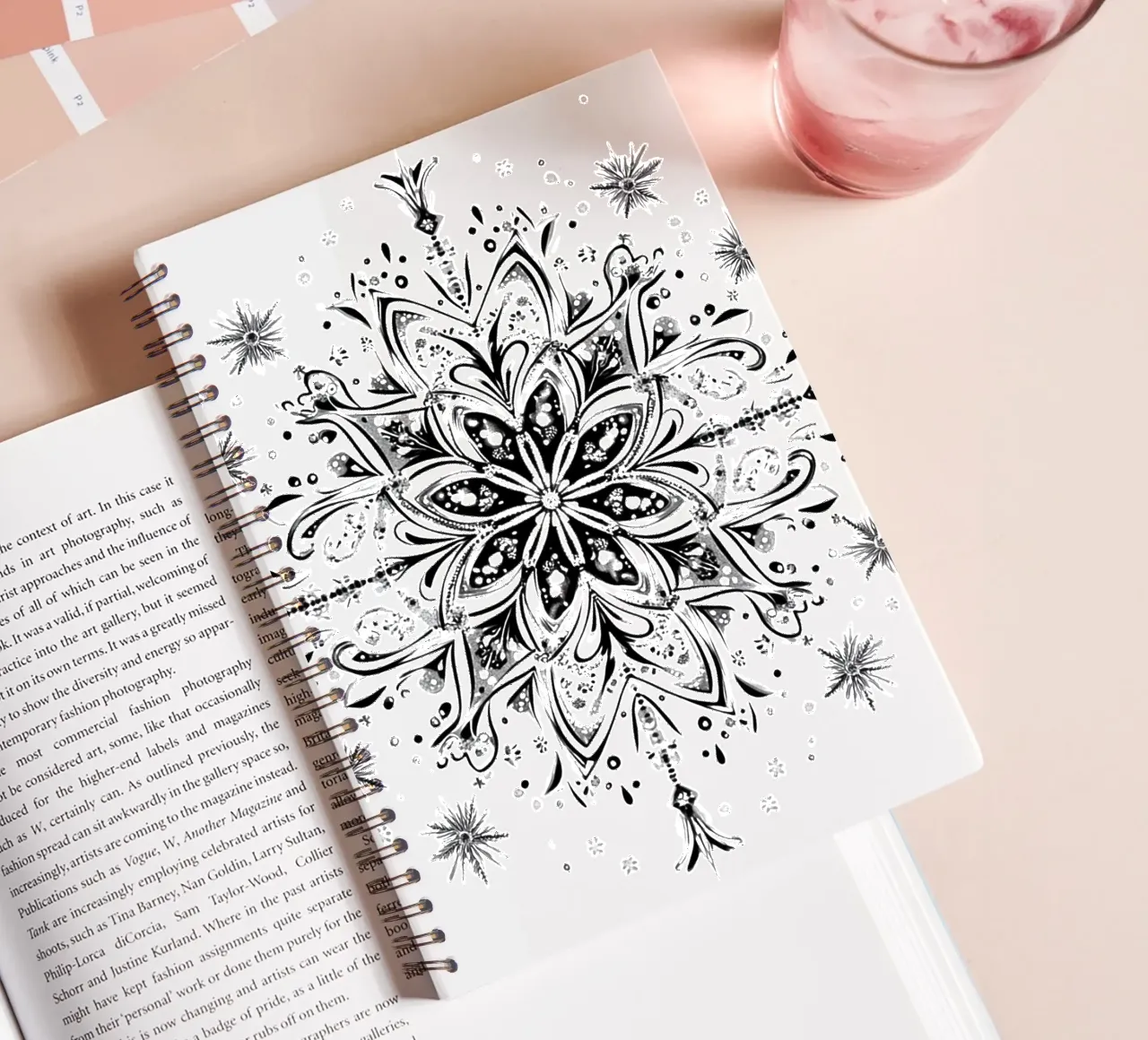 Christmas Mandala spiral notebook by Spiritual Touch