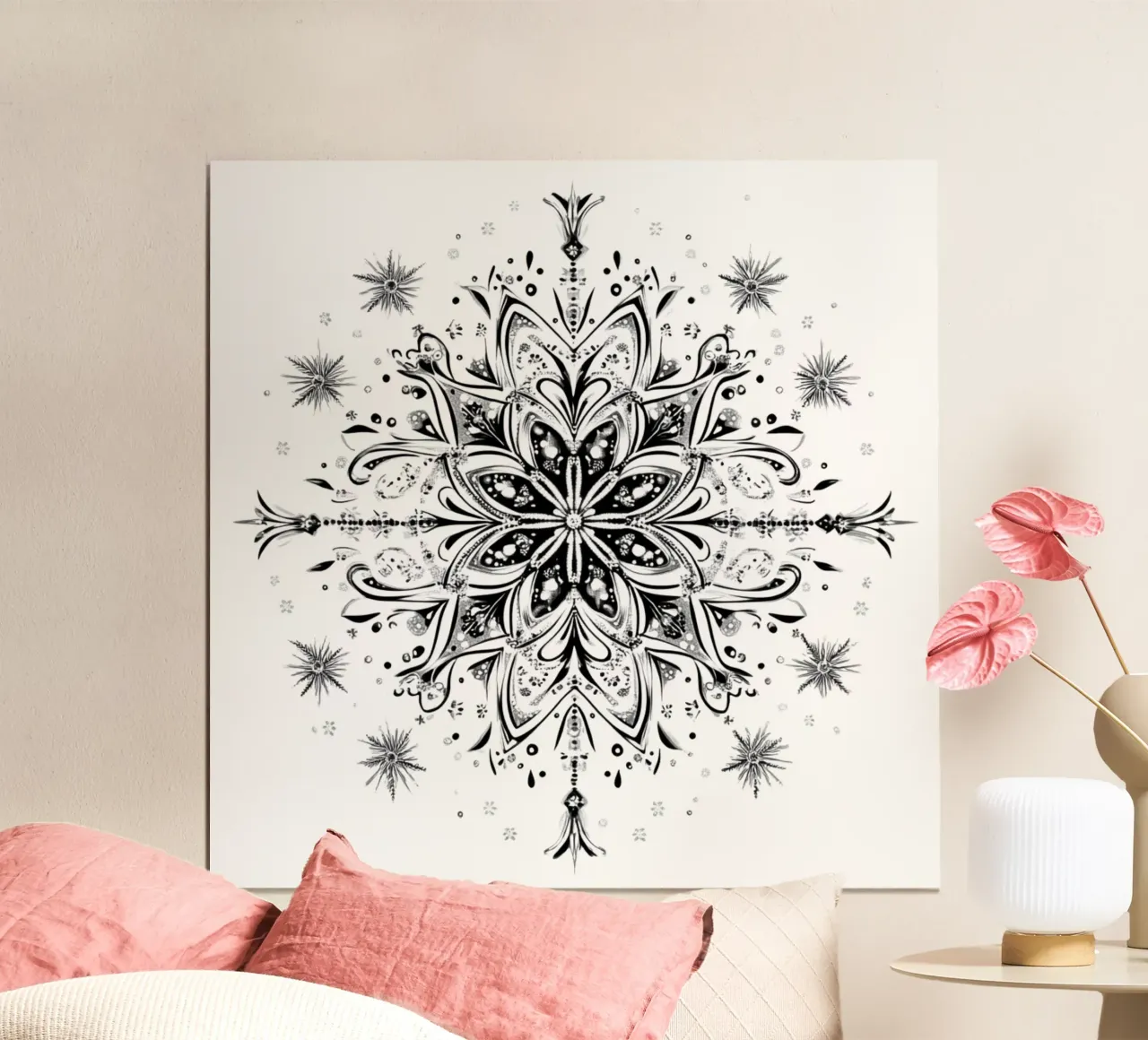 Christmas Mandala poster by Spiritual Touch