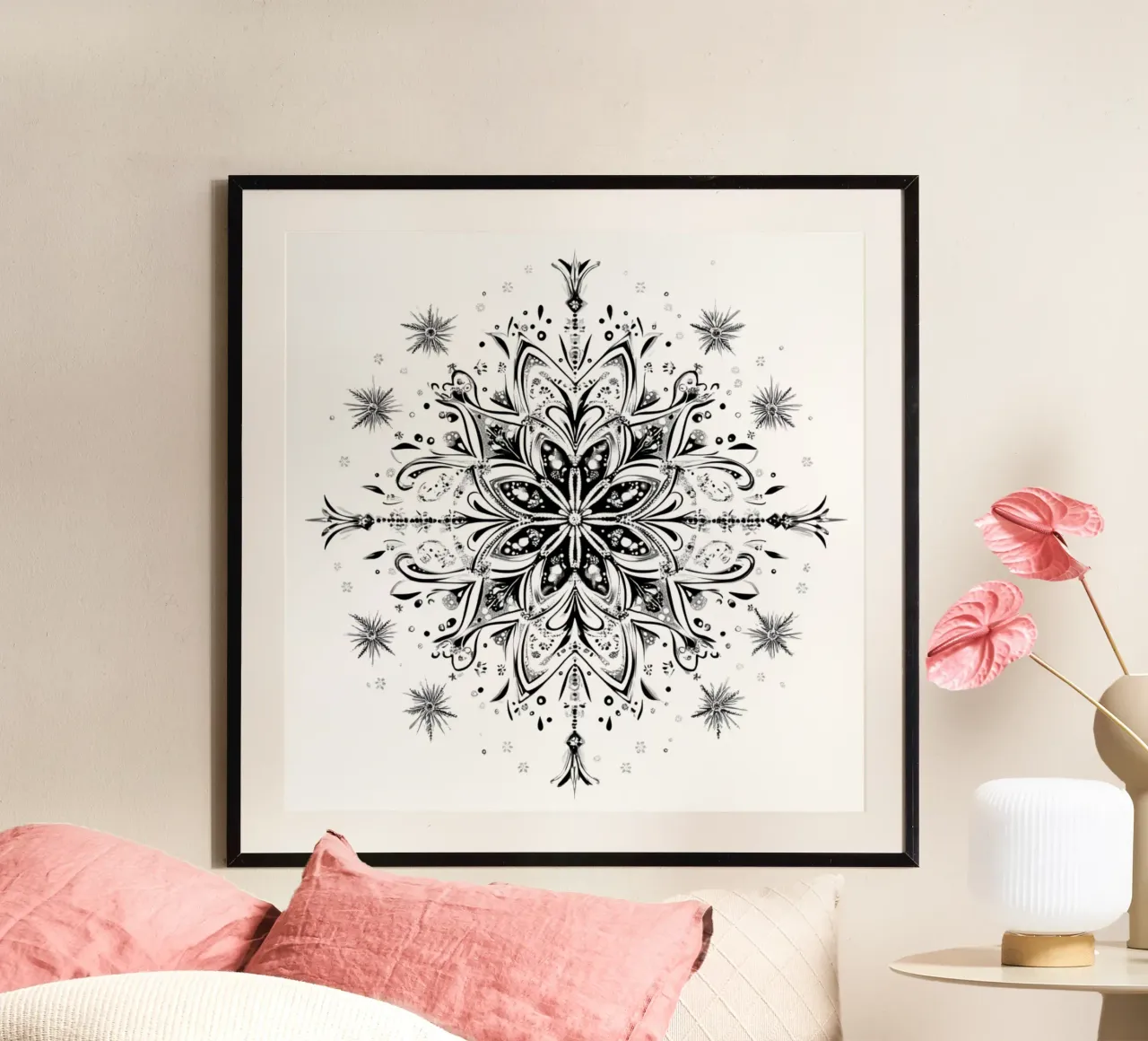 Christmas Mandala poster by Spiritual Touch