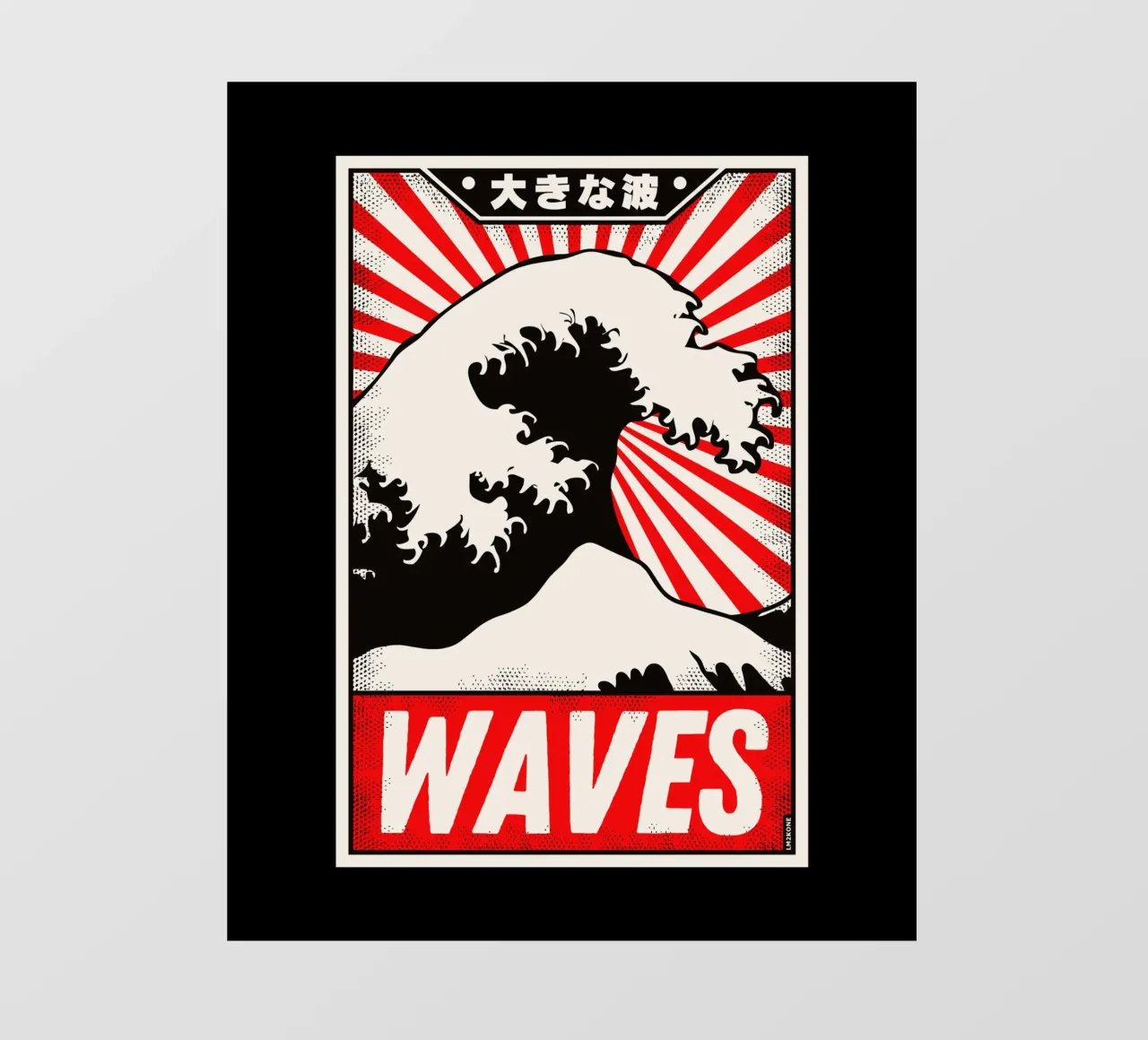 Poster d'epoca Retro Waves telo in pvc da LM2KONE