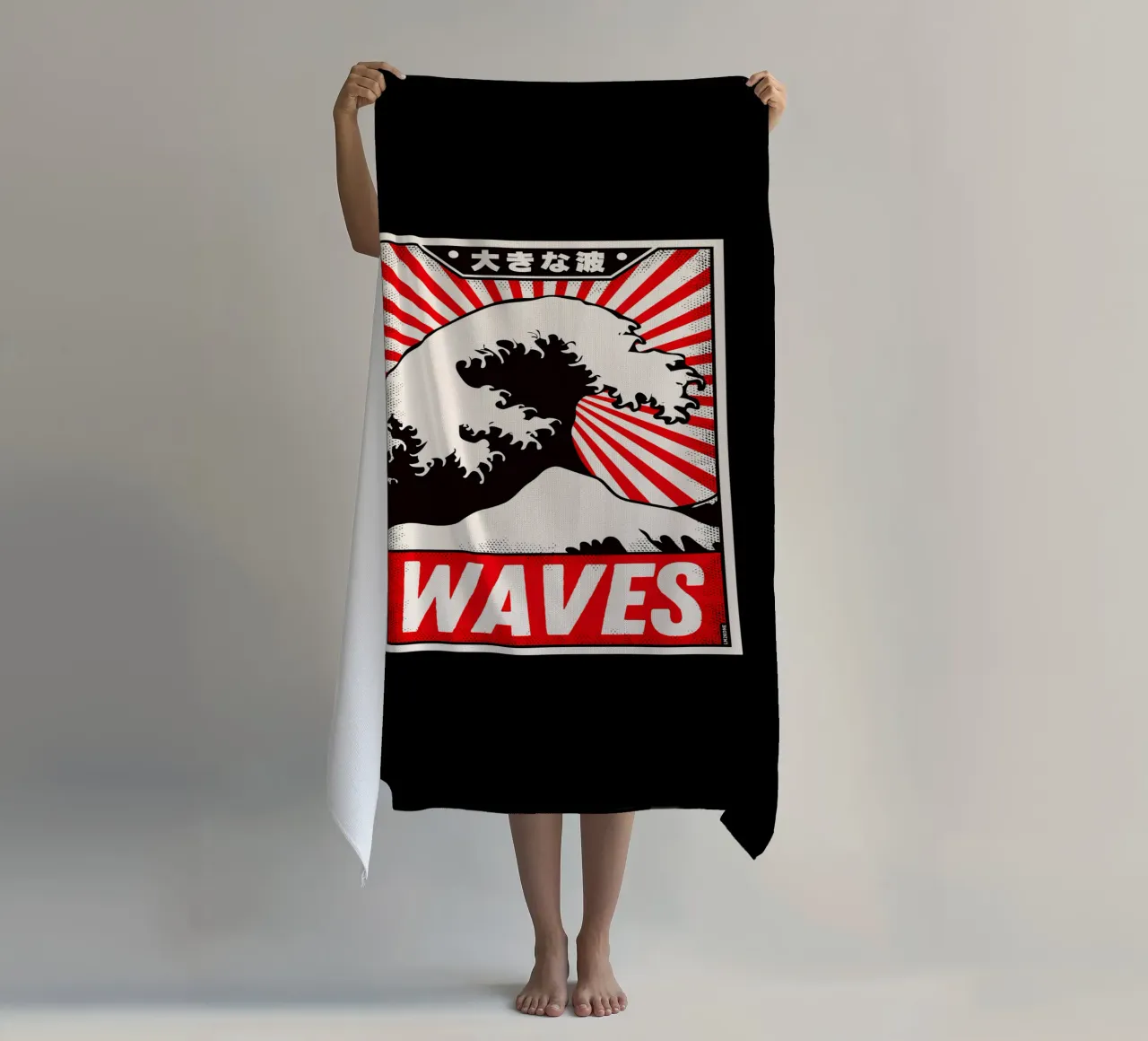 Poster d'epoca Retro Waves telo mare da LM2KONE