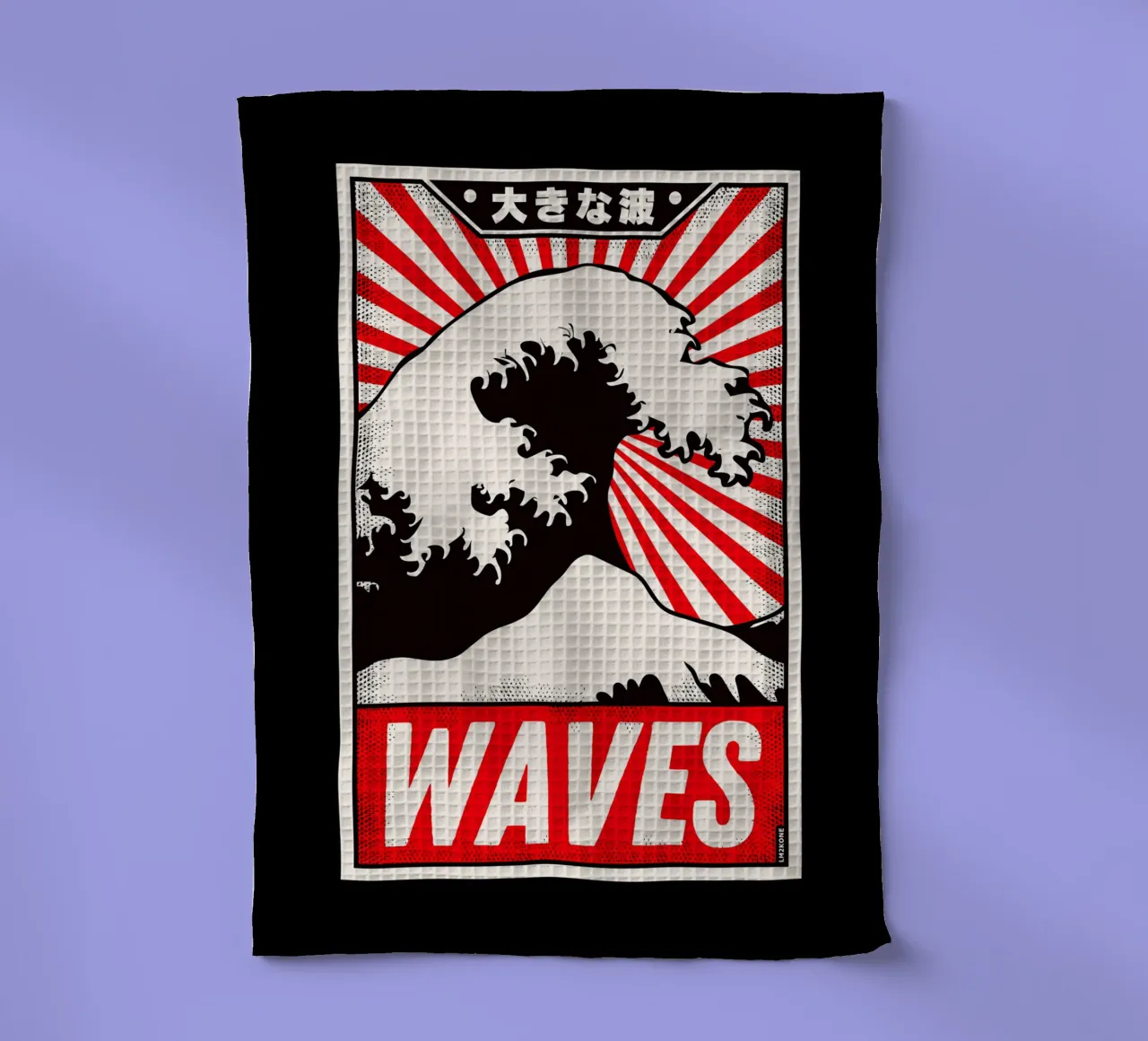 Poster d'epoca Retro Waves canovaccio da cucina da LM2KONE