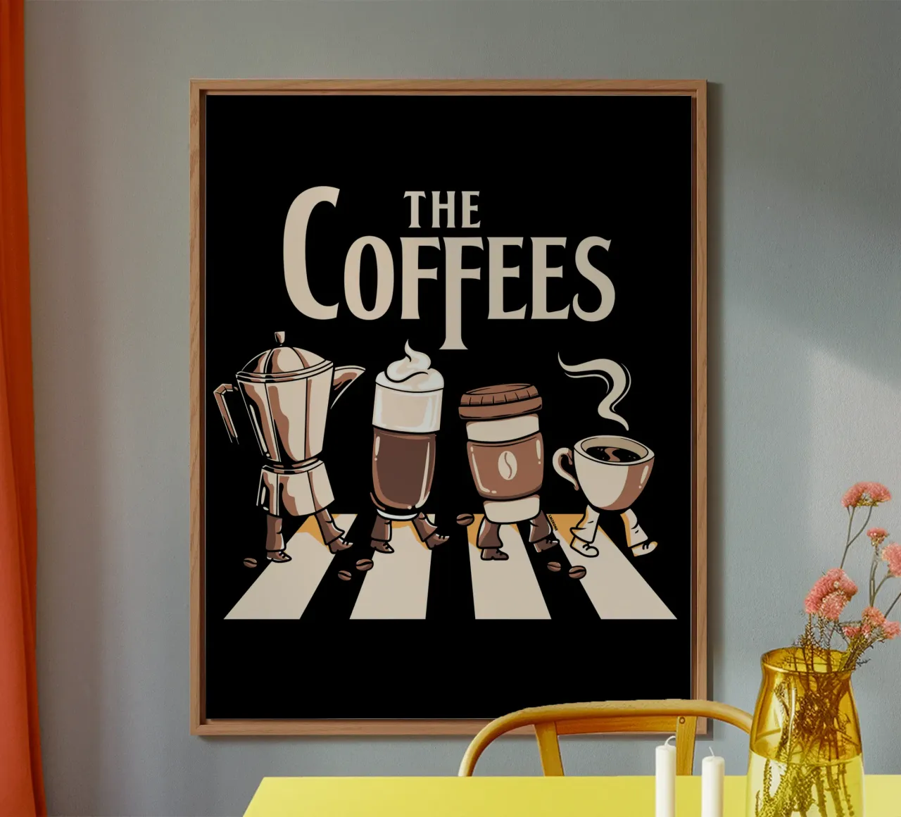 I caffè - Parodia alluminio dibond da LM2KONE