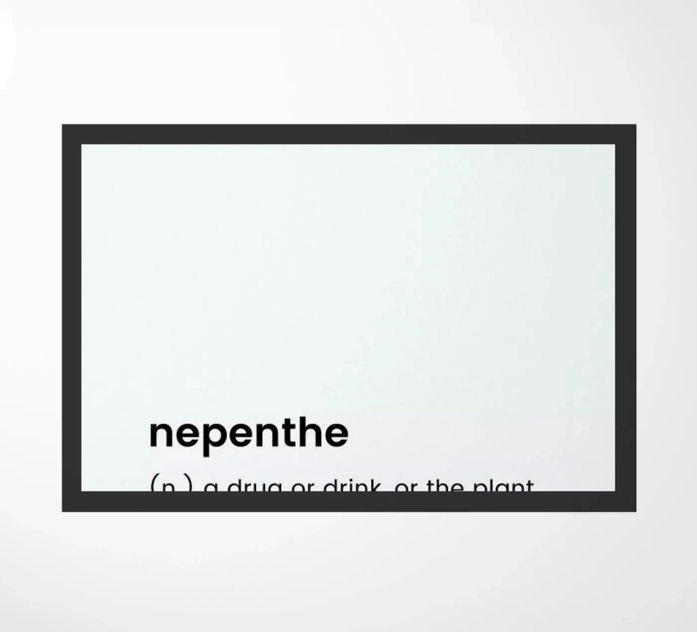 Nepenthe 2 doormat by Studio One