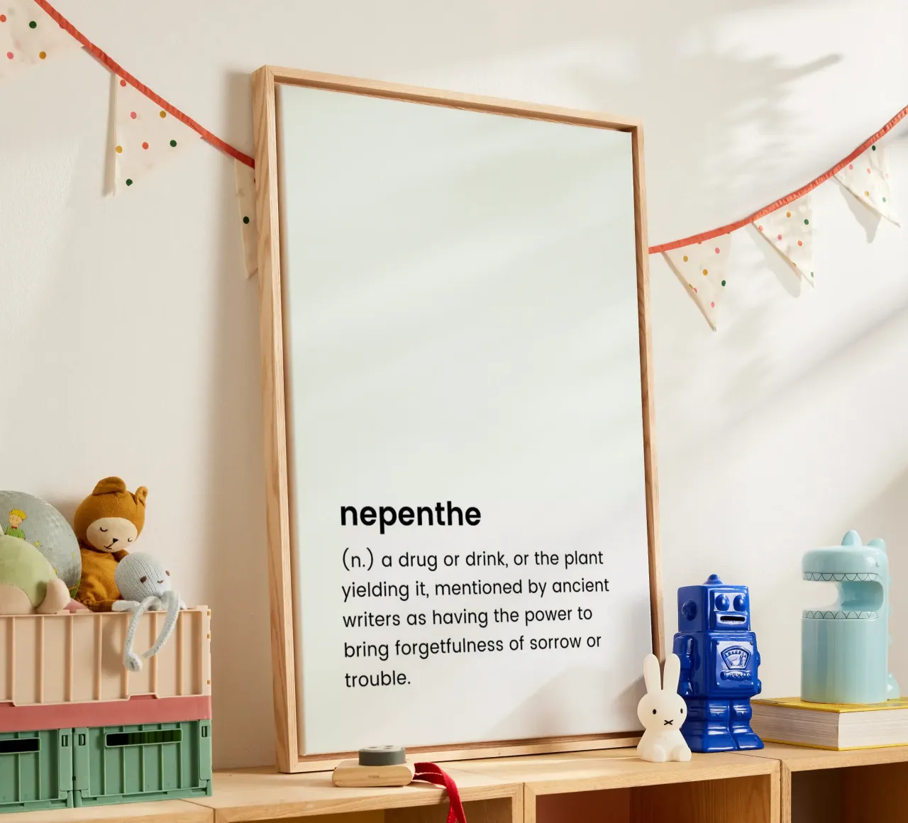 Nepenthe 2 tela con Cornice a cassetta da Studio One