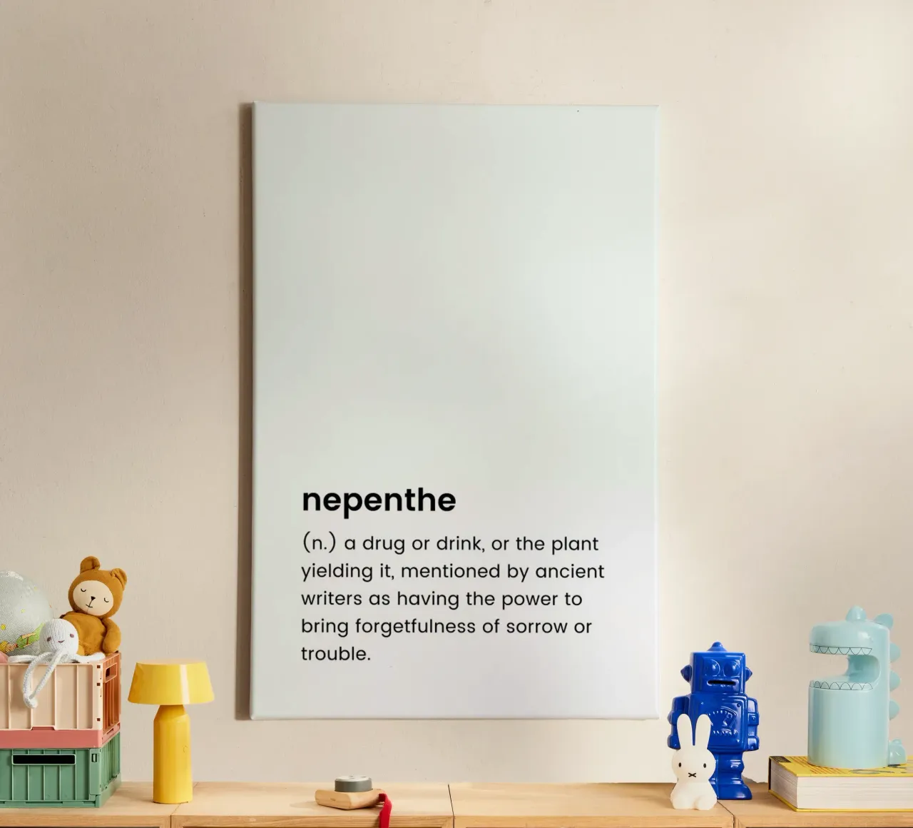 Nepenthe 2 tela con Cornice a cassetta da Studio One