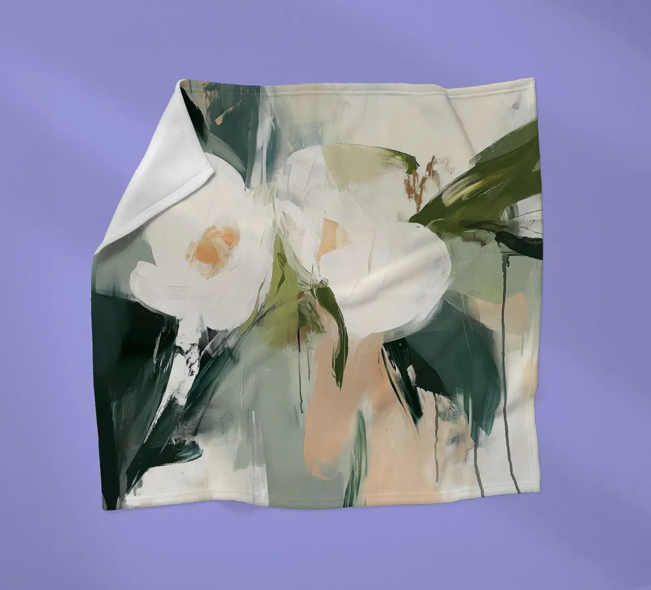 Floral fantasies fleece blanket by LaylaOzHome