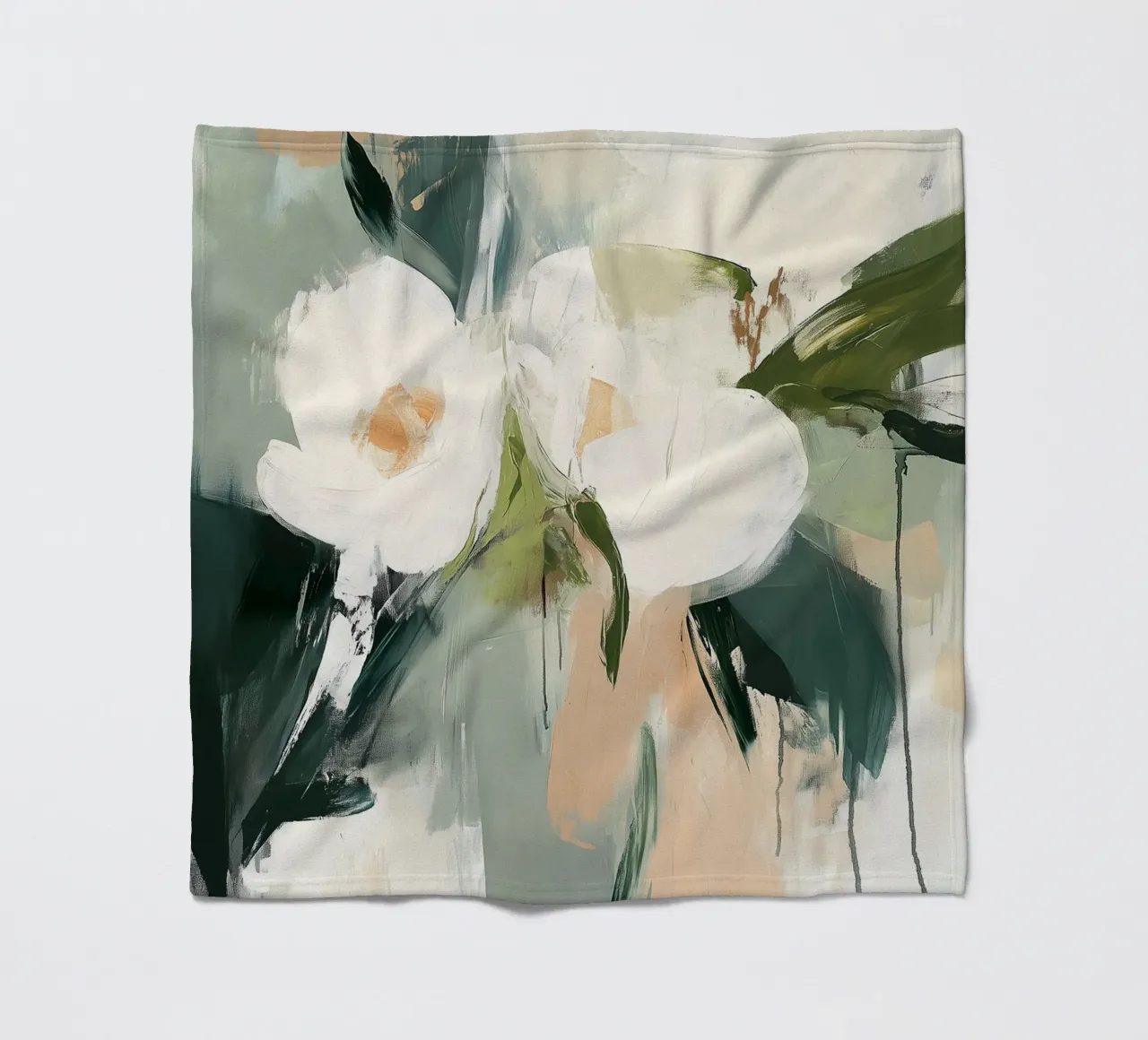 Floral fantasies fleece blanket by LaylaOzHome