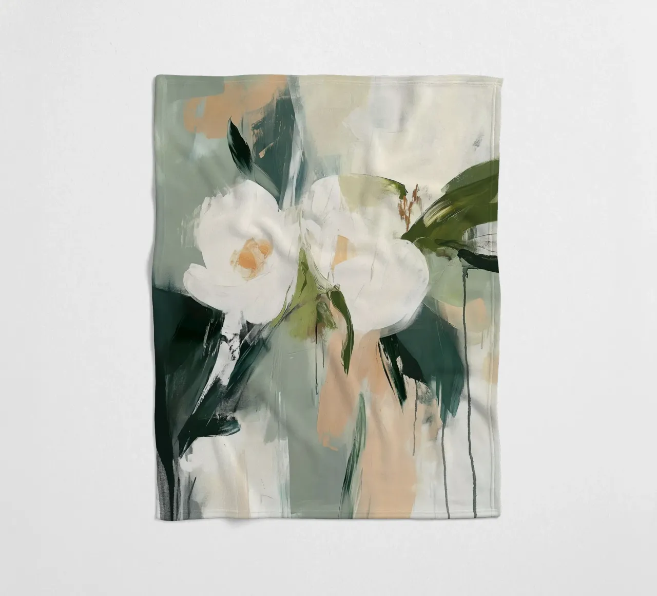 Floral fantasies fleece blanket by LaylaOzHome