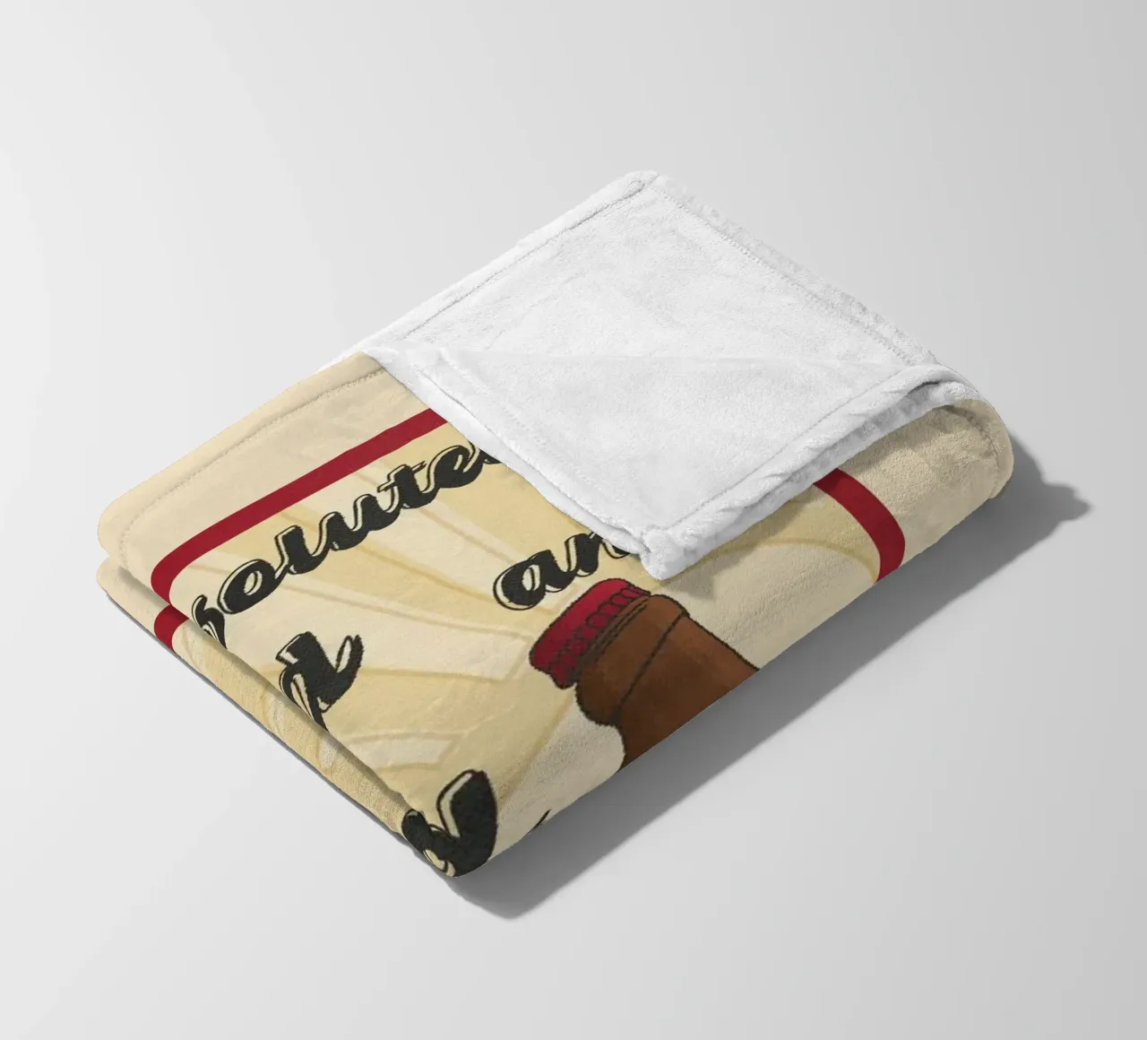 Nuka Cola poster fleece blanket by Loobs