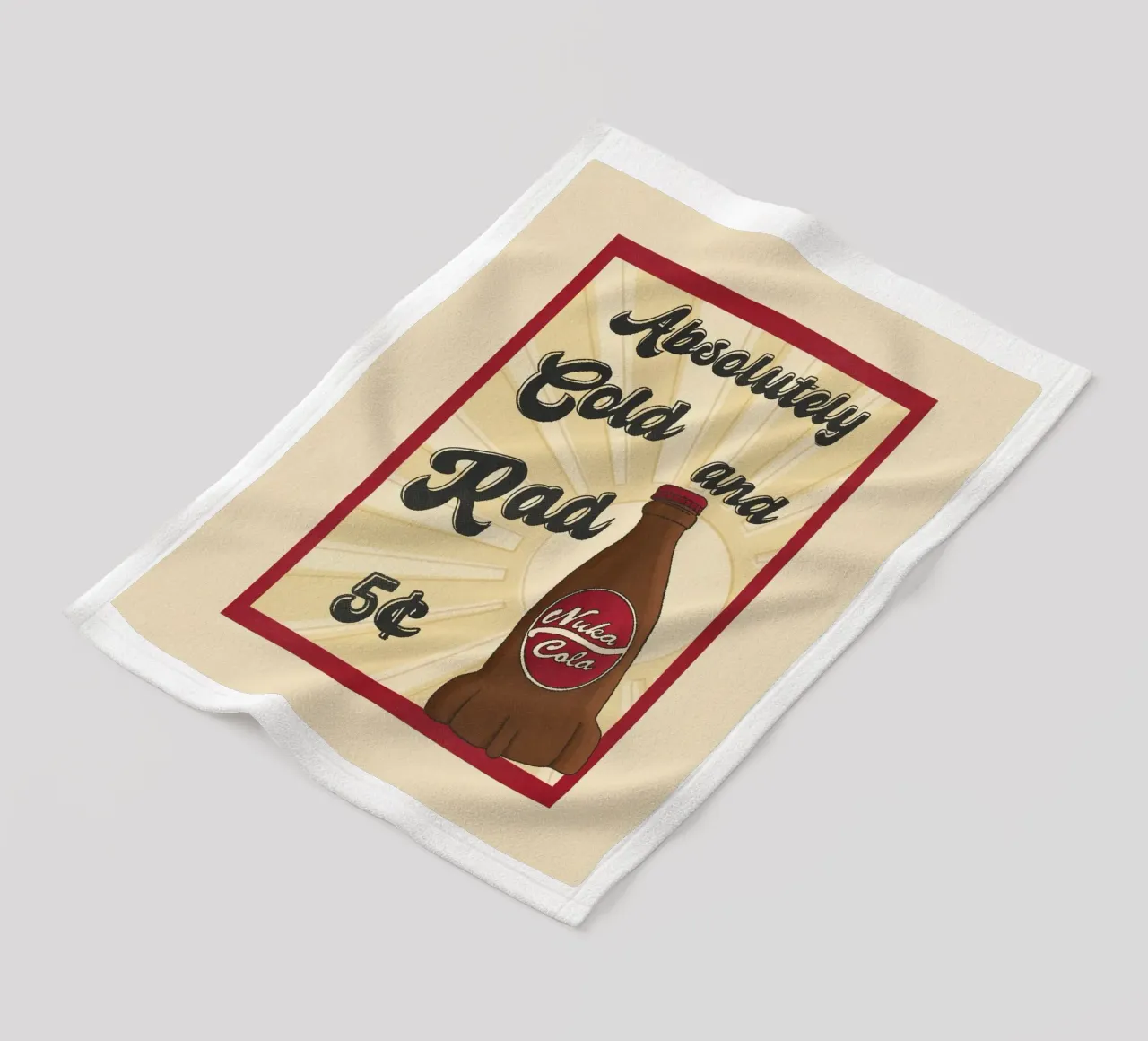 Nuka Cola poster fleece blanket by Loobs