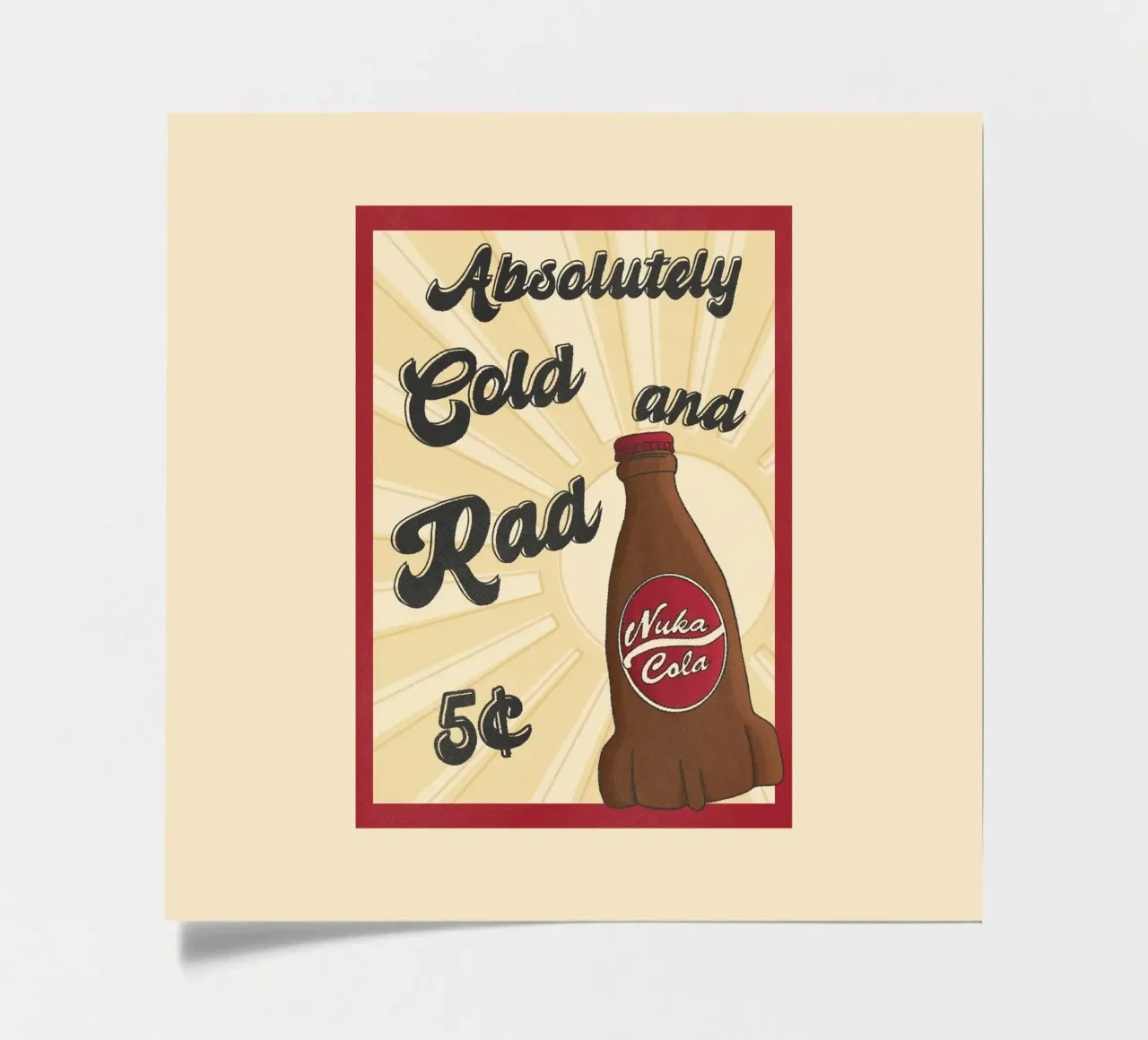 Nuka Cola poster sticker sheet by Loobs