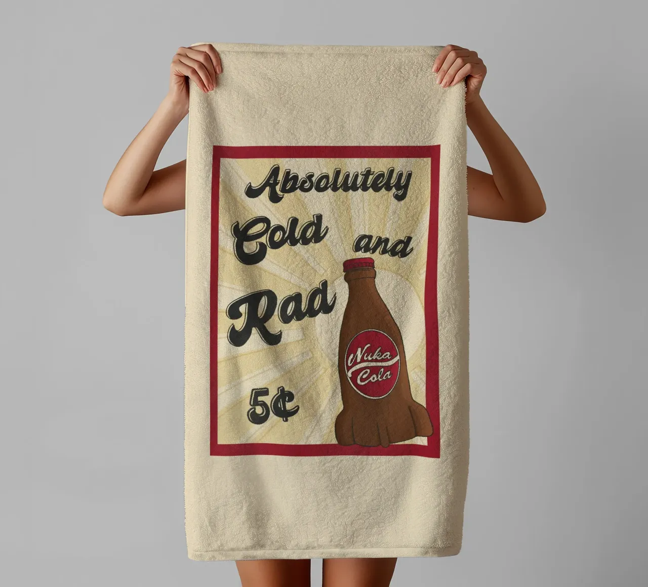 Nuka Cola poster asciugamano da bagno da Loobs