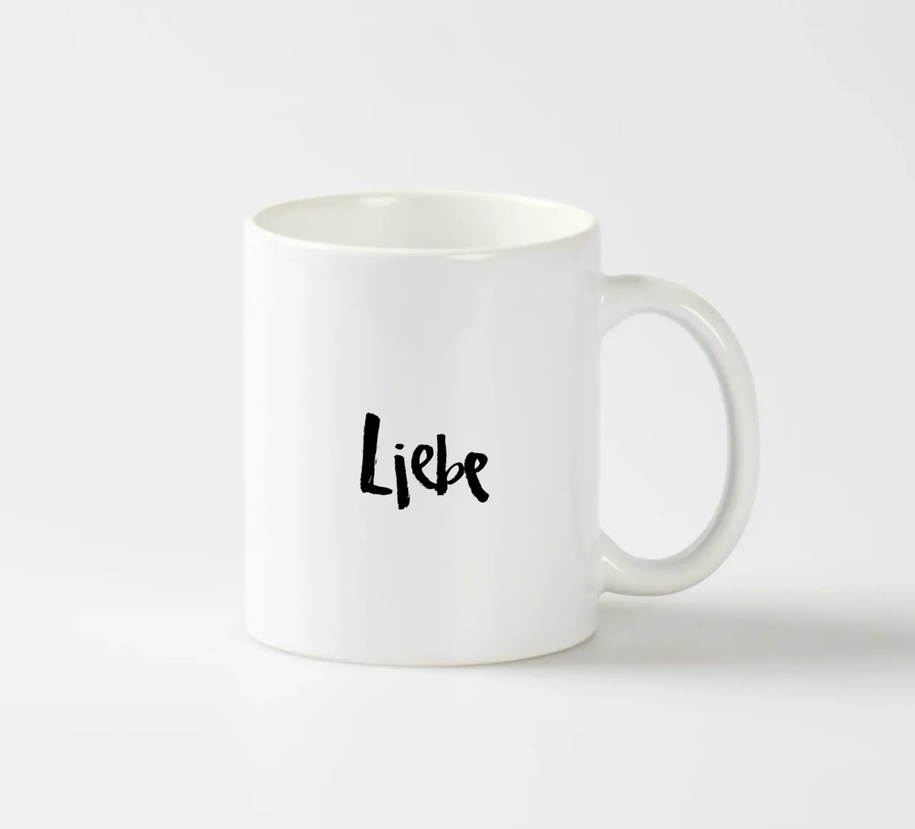 Liebe 2 tazza in ceramica da Brushmeetspaper