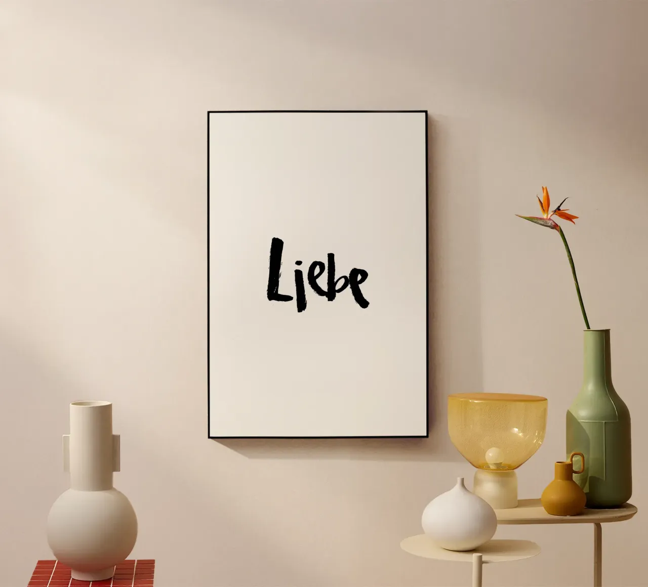Liebe 2 acrylic glass by Brushmeetspaper