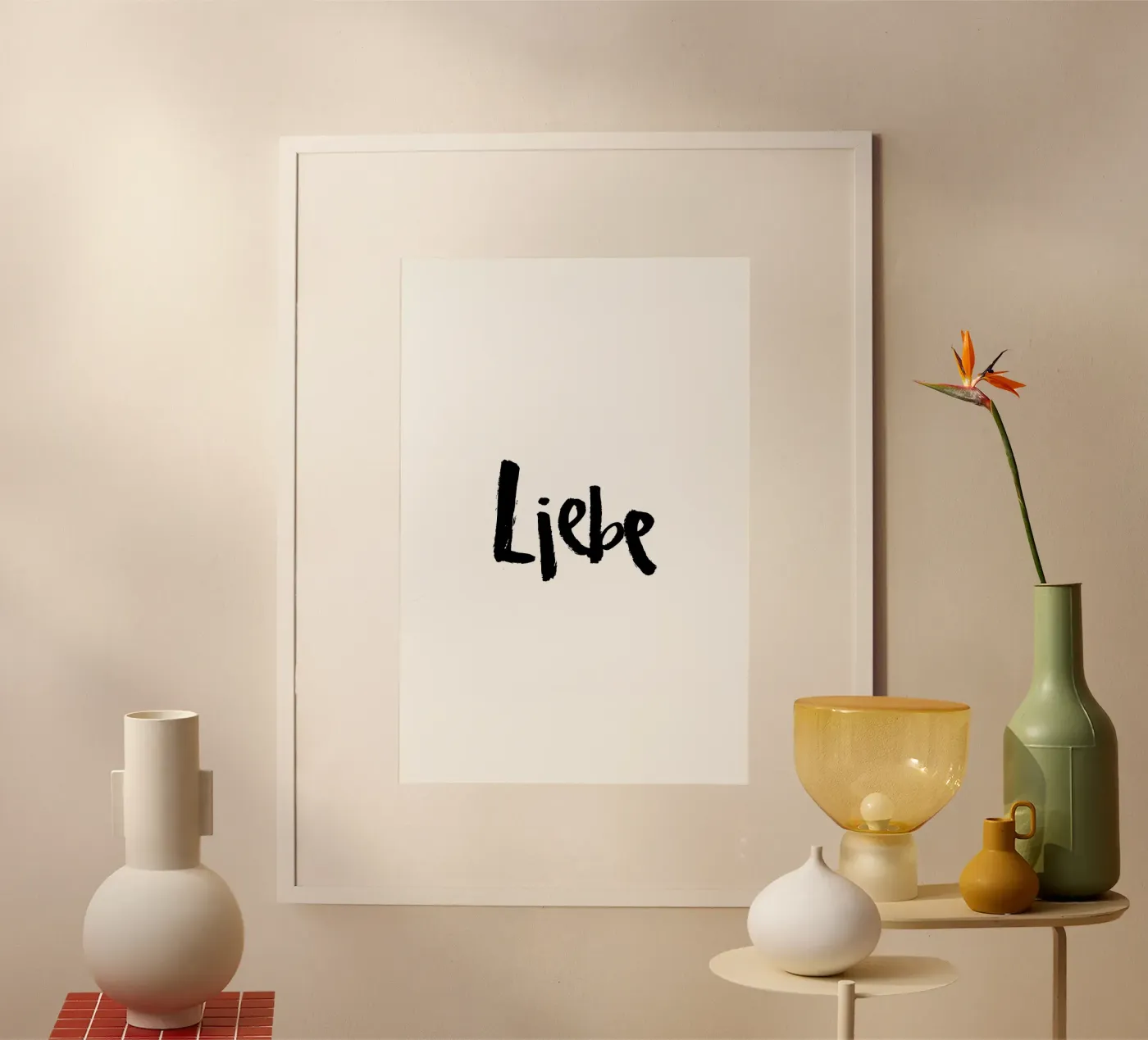 Liebe 2 Poster von Brushmeetspaper