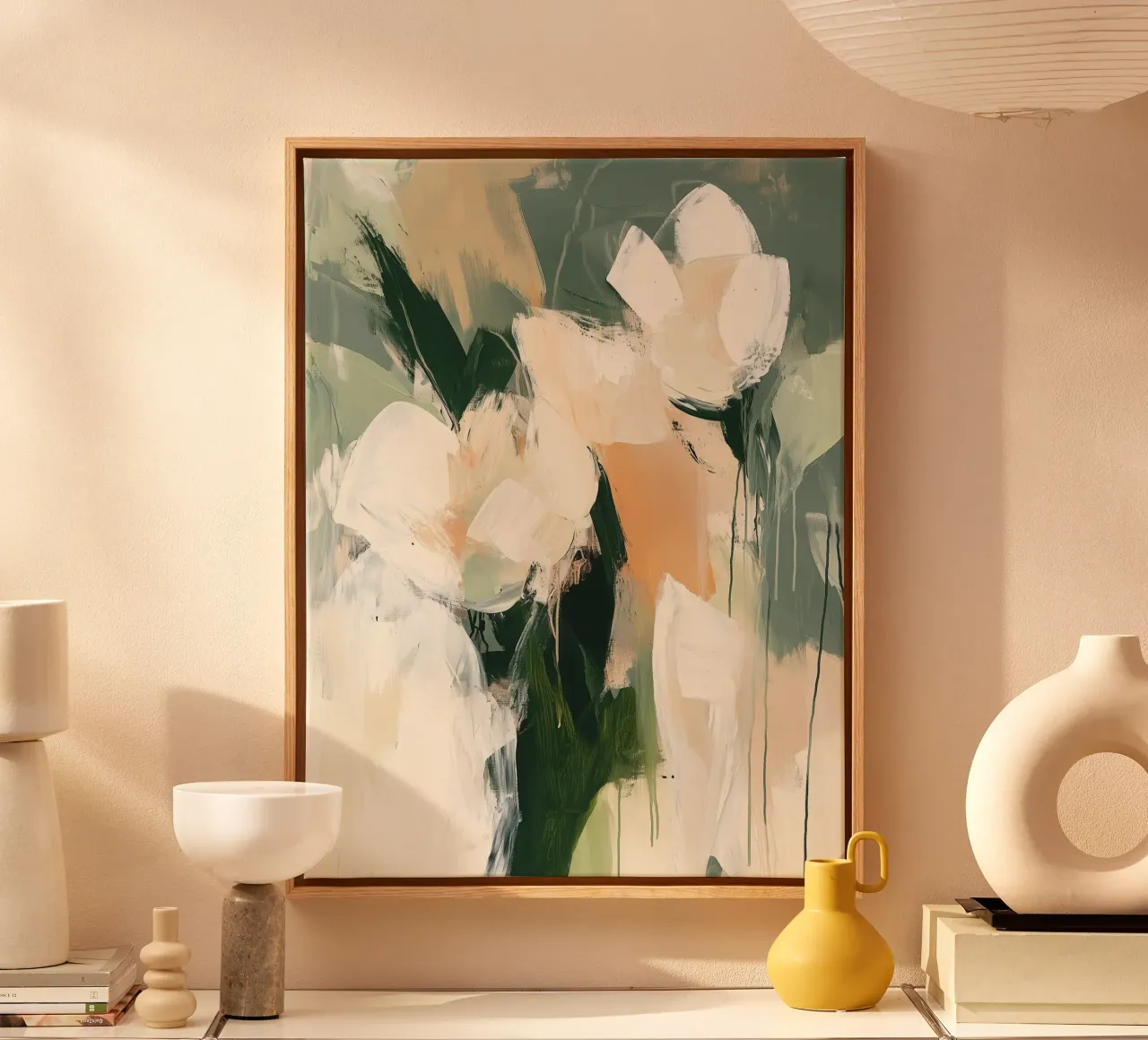 Fantasie floreali tema 1 tela con Cornice a cassetta da LaylaOzHome