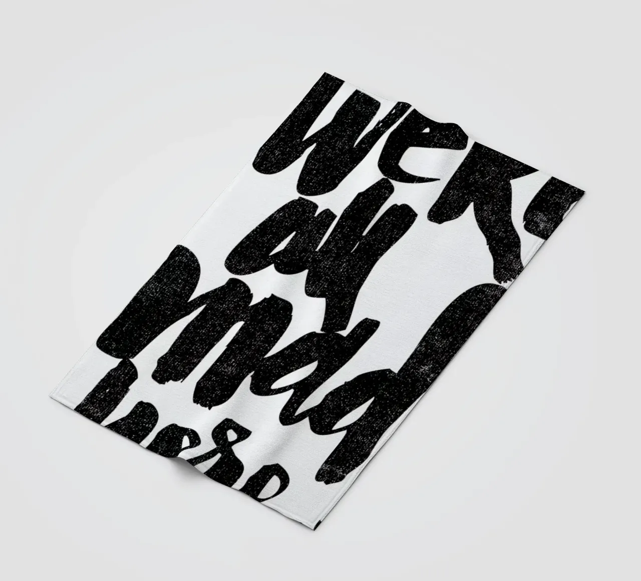 we’re all mad here fleece blanket by Matthew Taylor Wilson