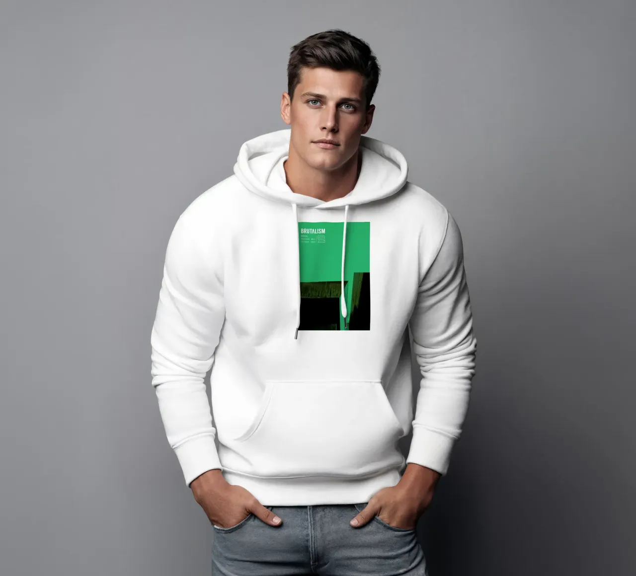 Brutalism felpa con cappuccio da 121 Creatives