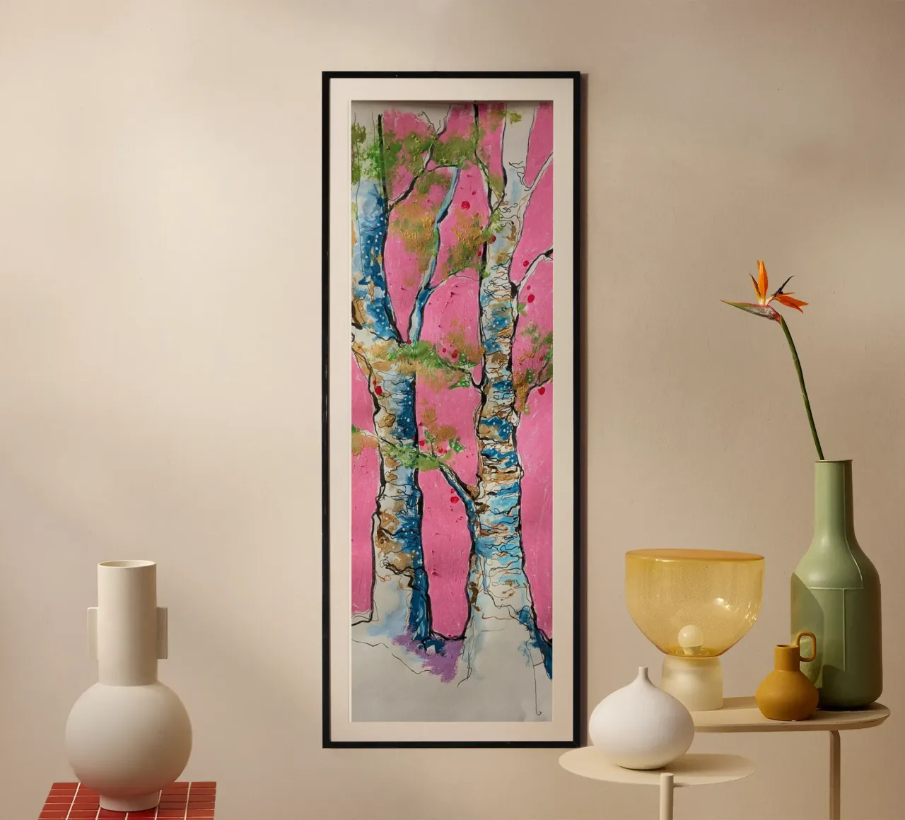 Arbres en duo carta hahnemühle da Bénédicte Berthod