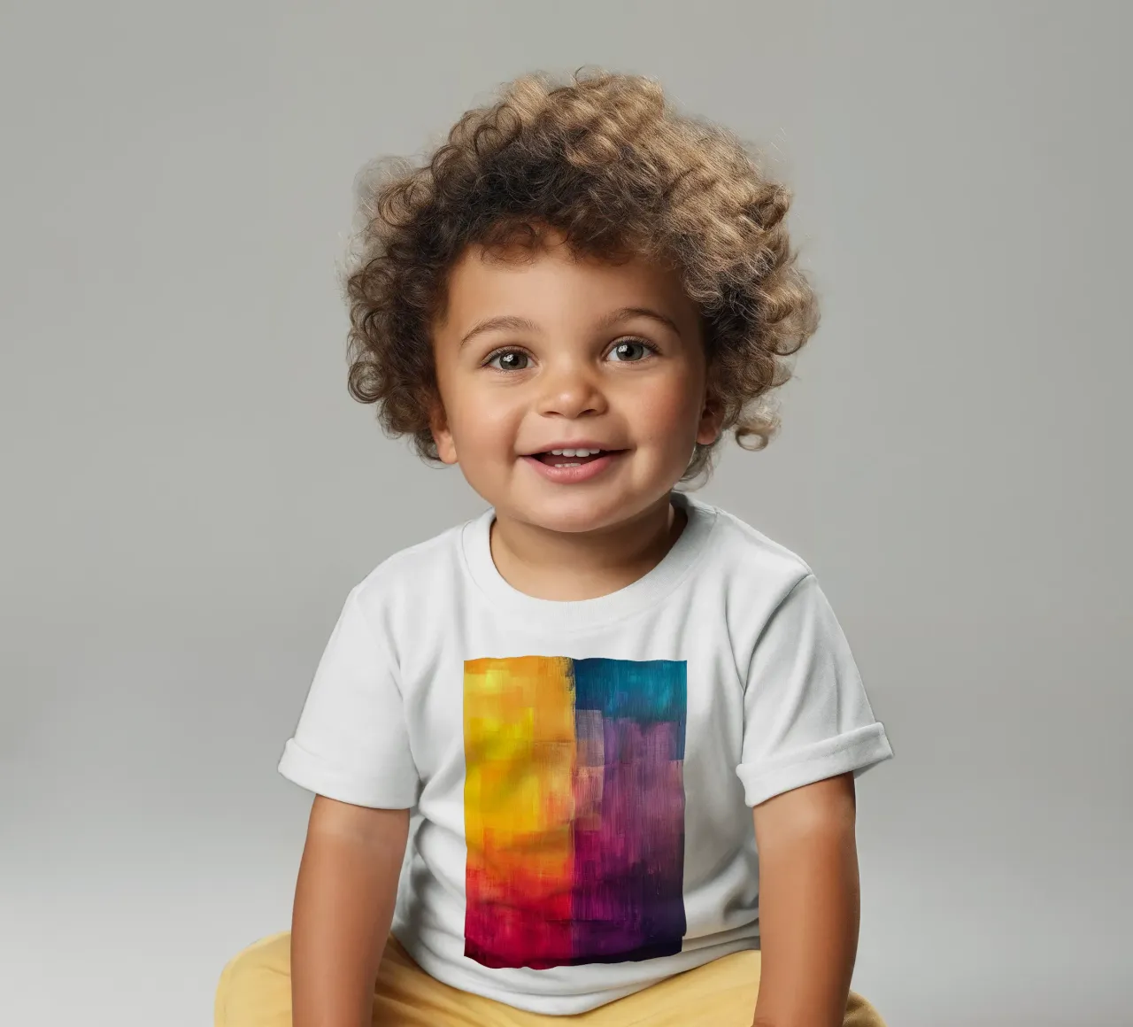 Modern abstraction colors baby t-shirt by Justyna Jaszke JBJart