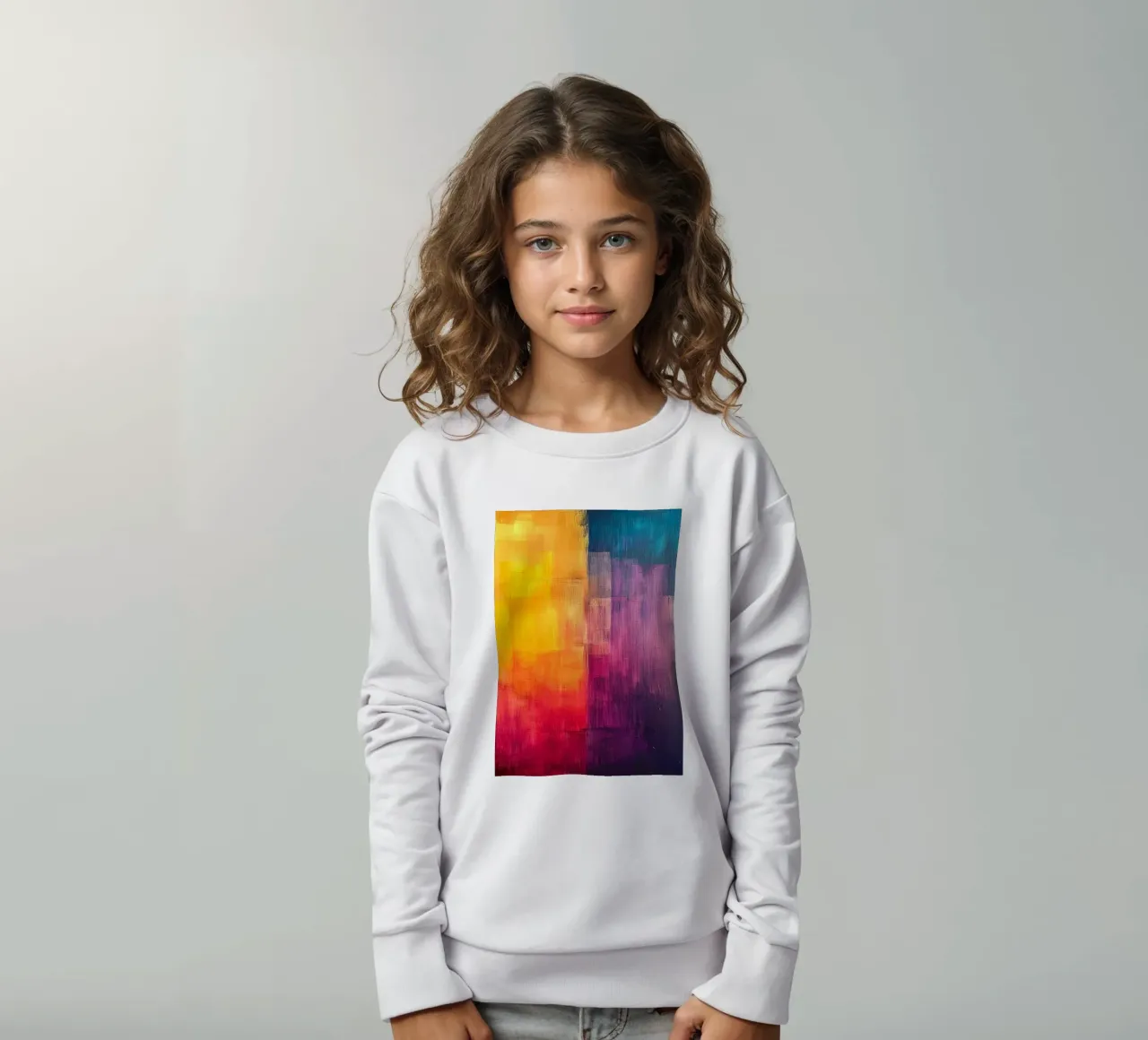 Colores de la abstracción moderna sudadera para niño de Justyna Jaszke JBJart