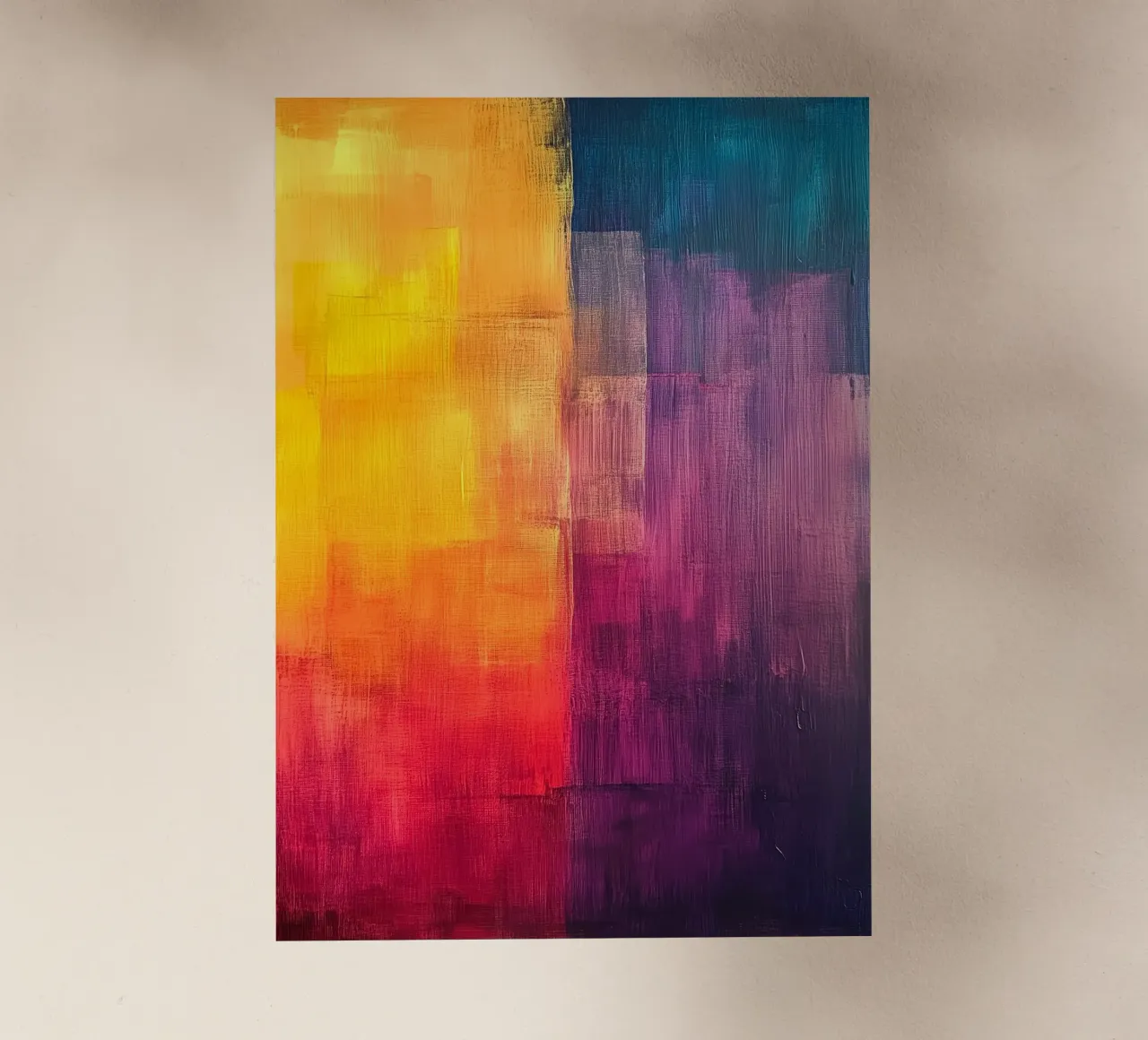 Modern abstraction colors backlit film by Justyna Jaszke JBJart