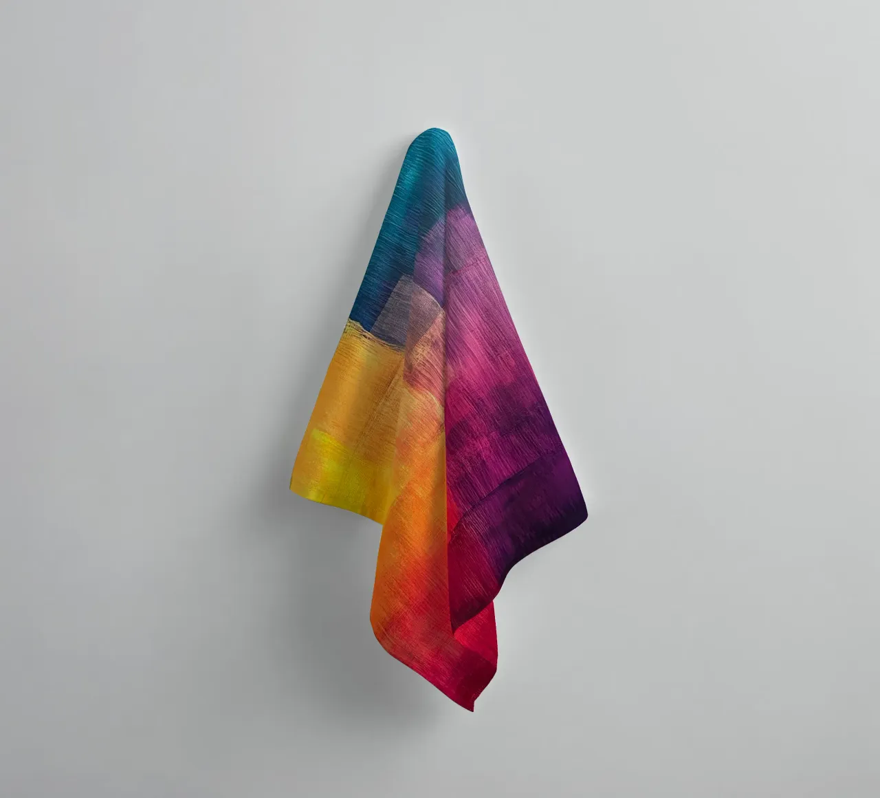 Modern abstraction colors towel by Justyna Jaszke JBJart