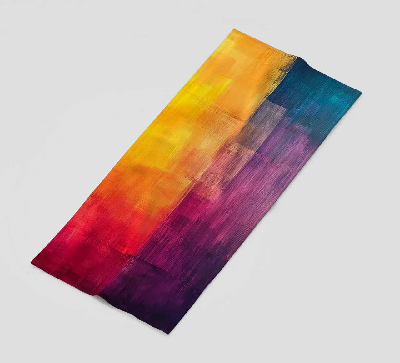 Modern abstraction colors beach towel by Justyna Jaszke JBJart
