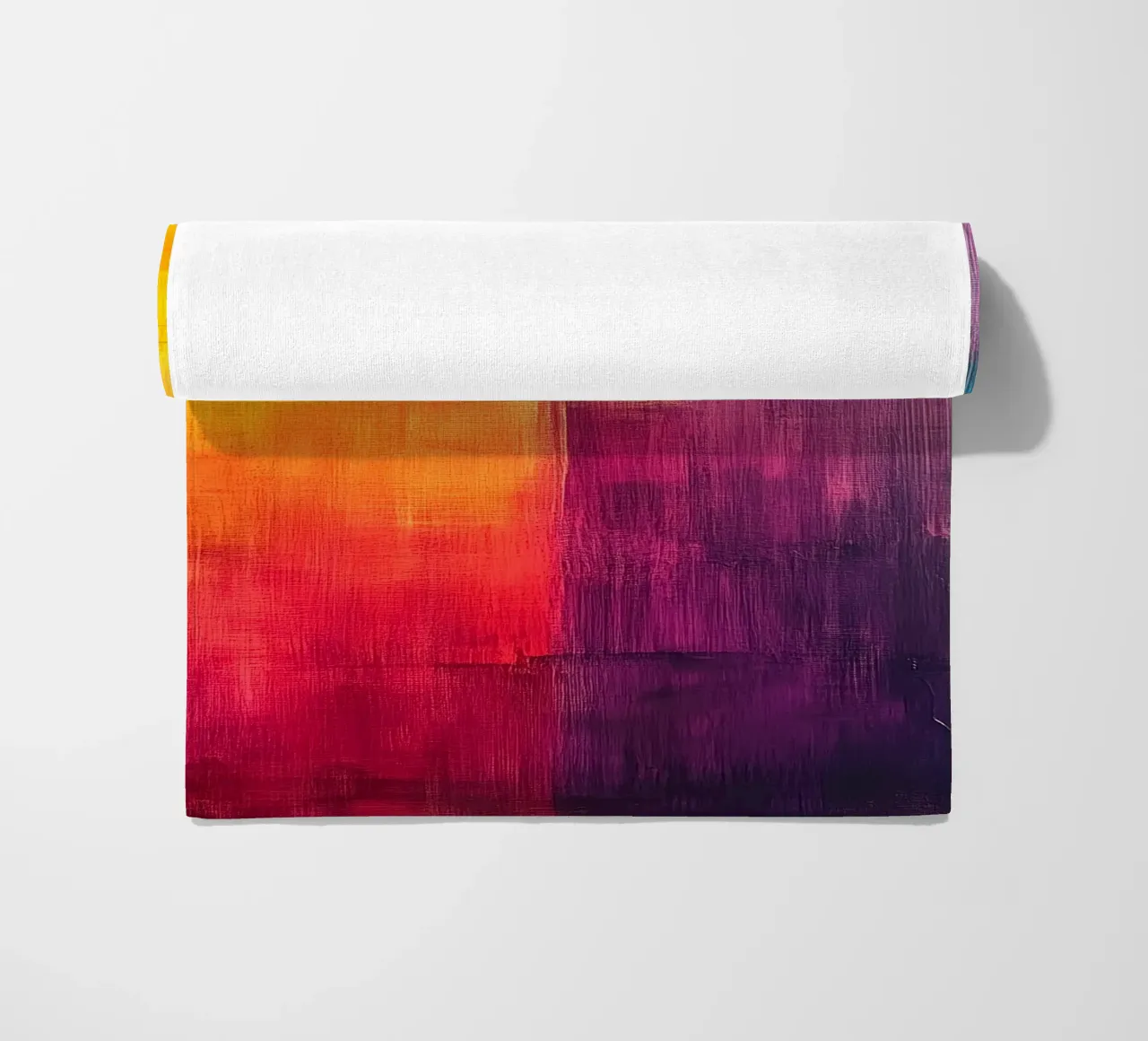 Modern abstraction colors beach towel by Justyna Jaszke JBJart