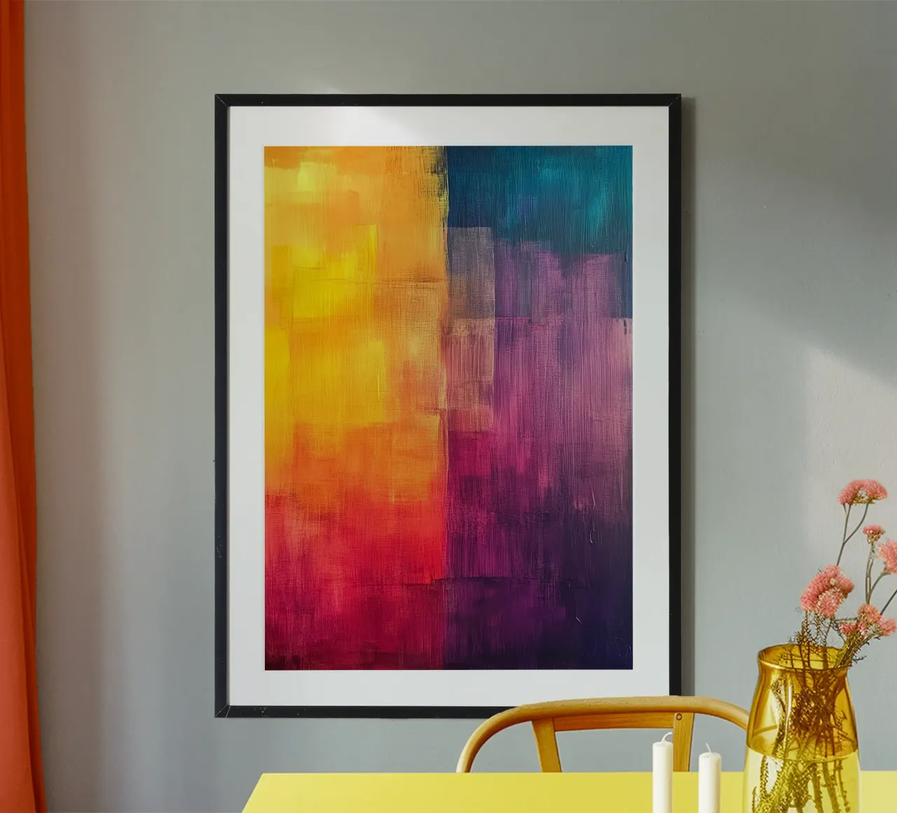Modern abstraction colors hahnemühle by Justyna Jaszke JBJart