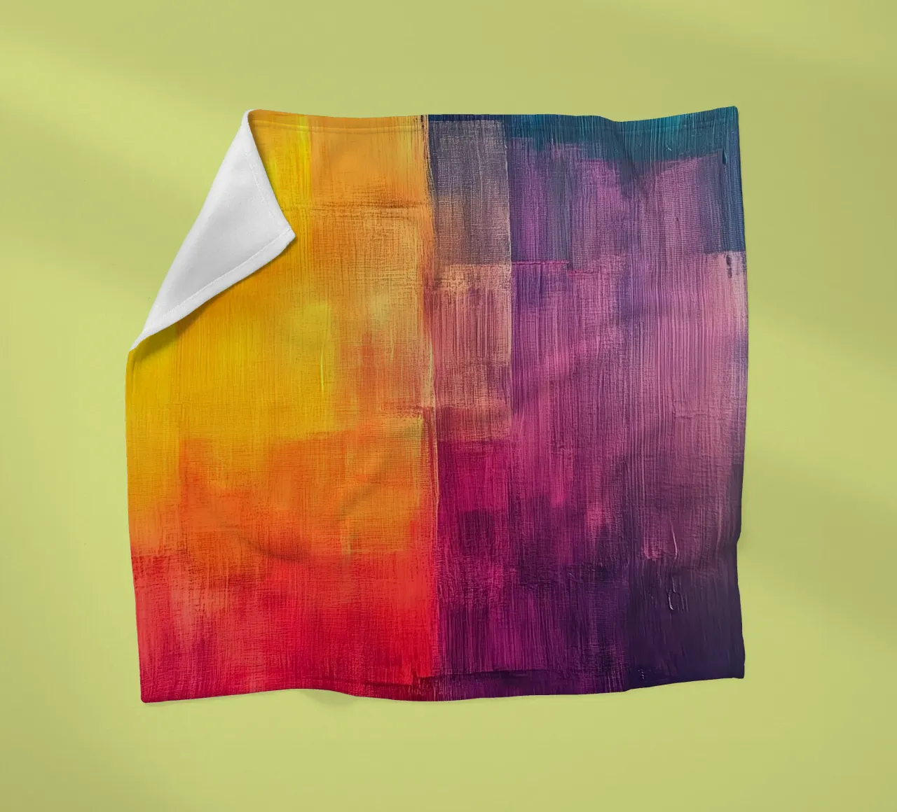 Modern abstraction colors fleece blanket by Justyna Jaszke JBJart