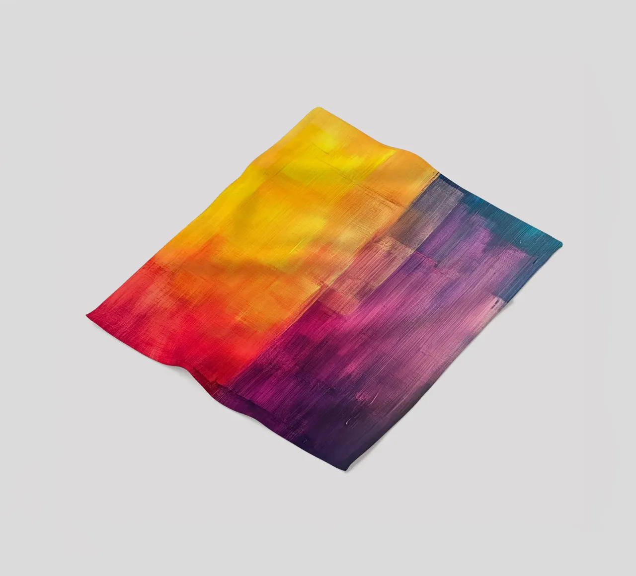 Modern abstraction colors fleece blanket by Justyna Jaszke JBJart