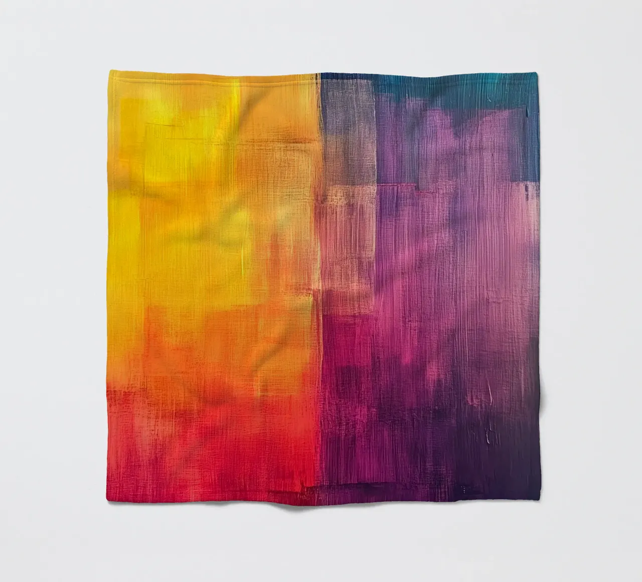 Modern abstraction colors fleece blanket by Justyna Jaszke JBJart