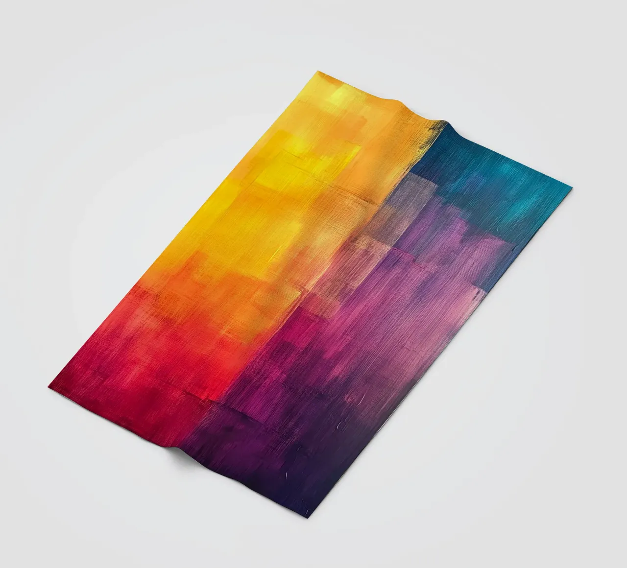 Modern abstraction colors fleece blanket by Justyna Jaszke JBJart