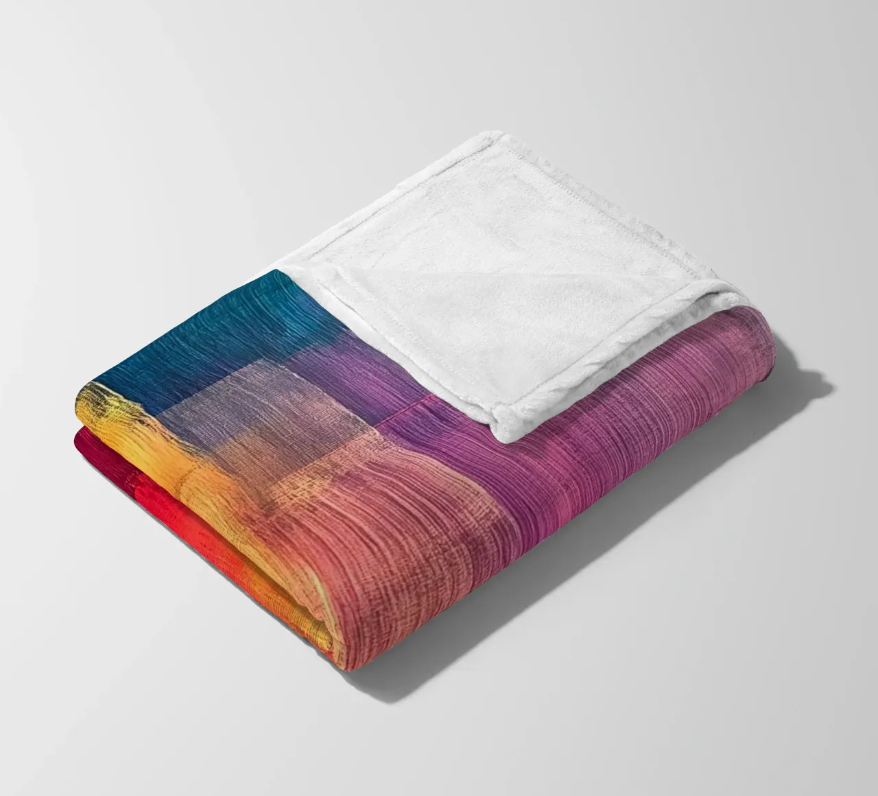 Modern abstraction colors fleece blanket by Justyna Jaszke JBJart