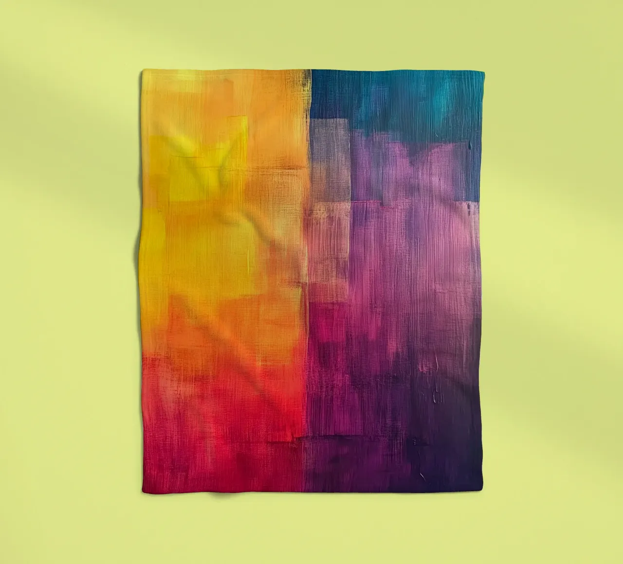 Modern abstraction colors fleece blanket by Justyna Jaszke JBJart