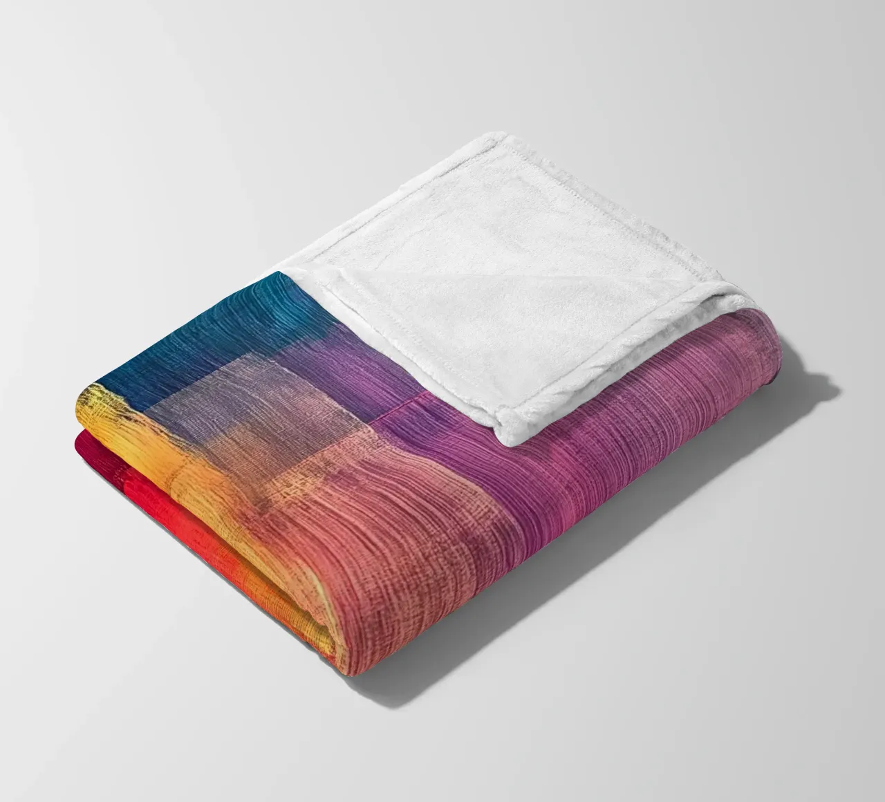 Modern abstraction colors fleece blanket by Justyna Jaszke JBJart