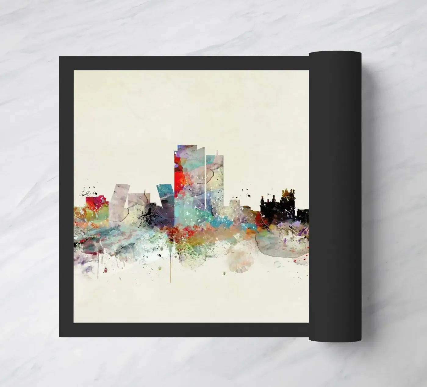 Madrid Fußmatte von Brian Buckley