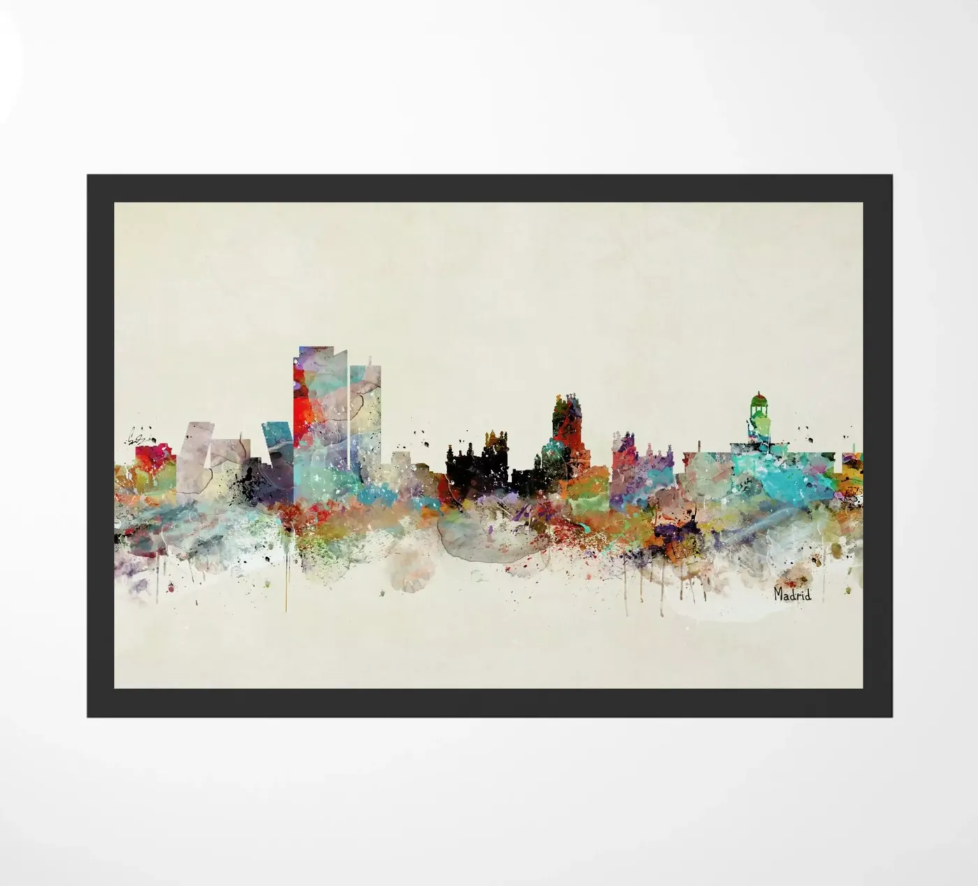 Madrid Fußmatte von Brian Buckley