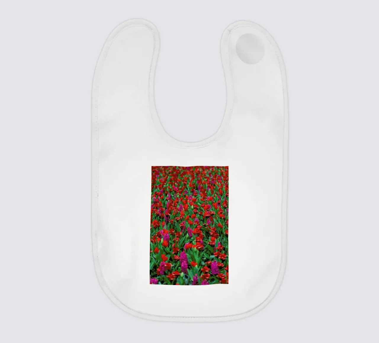 Tulip Field Red bavaglino da Curious Collections by Marielle Leenders