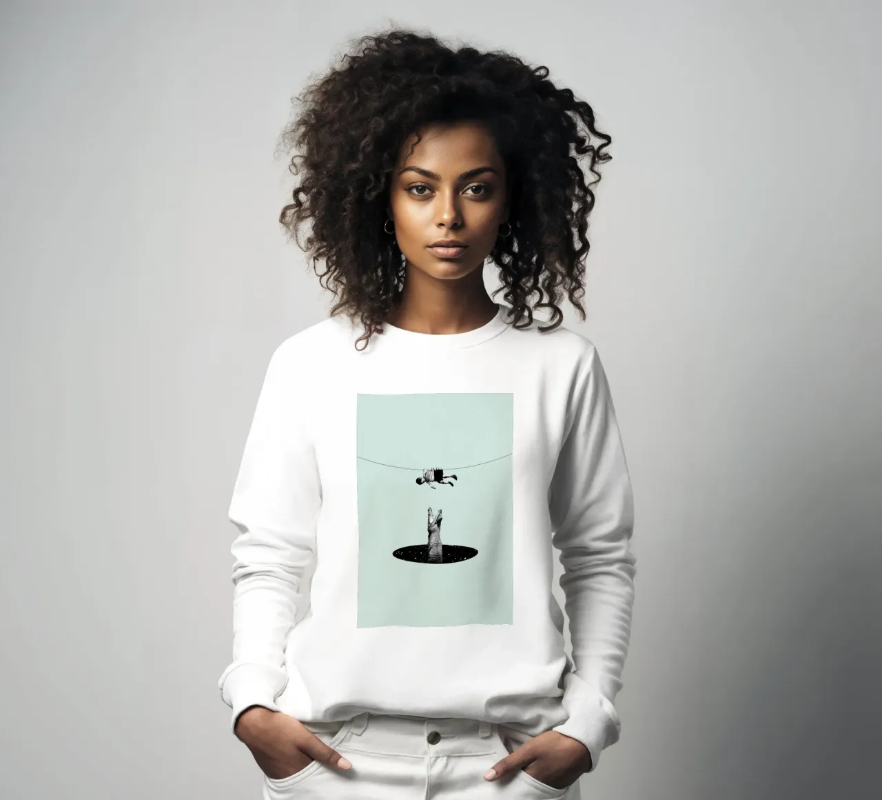 Don't You Worry About Me Sweatshirt von Maarten Léon