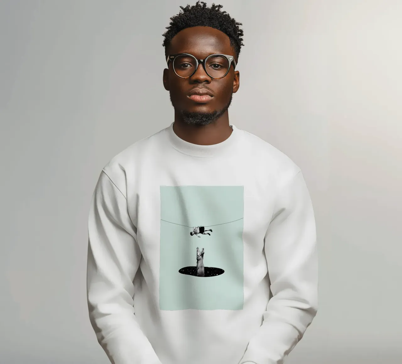 Don't You Worry About Me sweatshirt by Maarten Léon