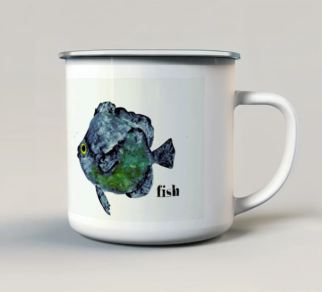 Fish tazza in smalto da Nathys_illustration