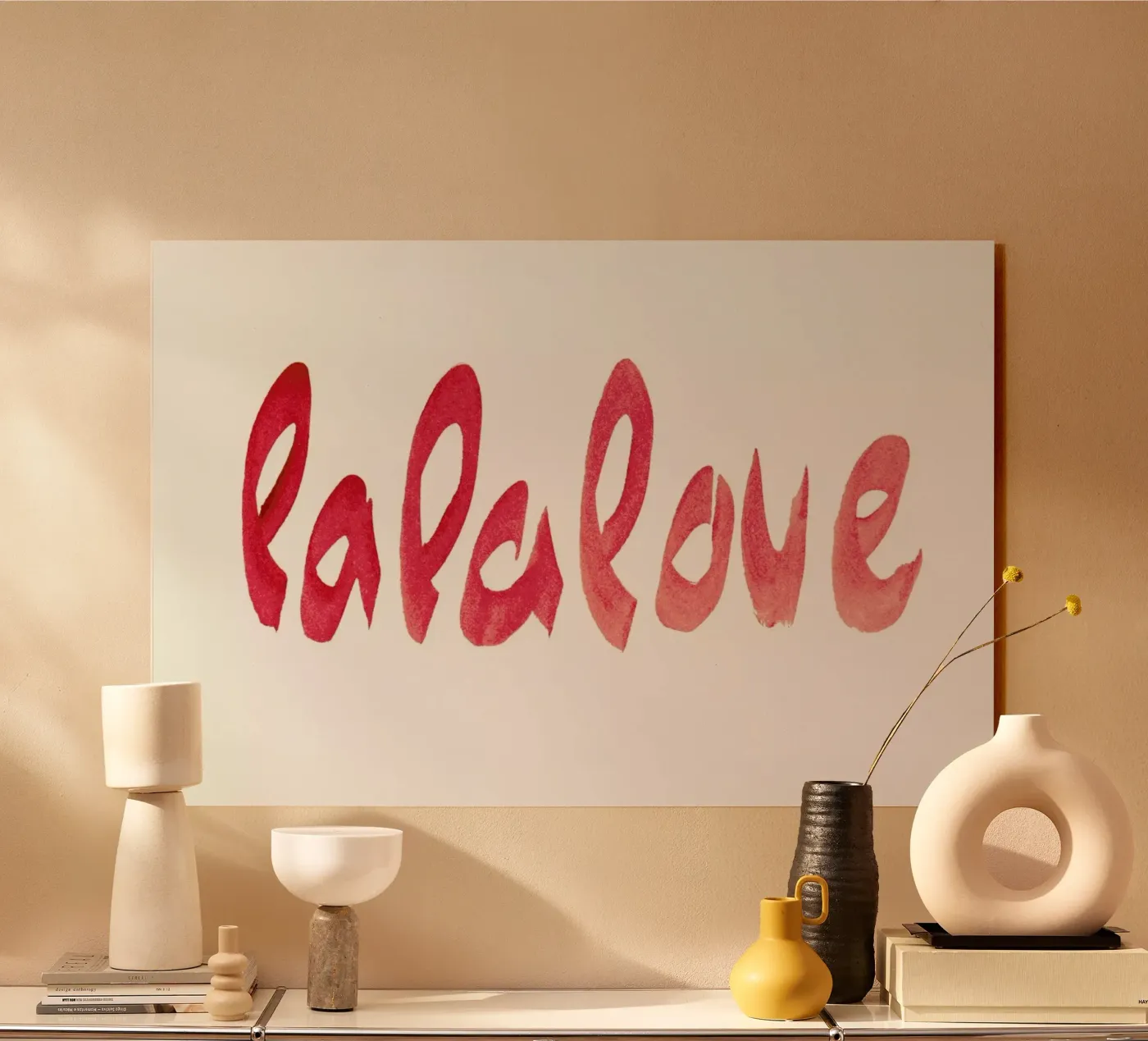 Lalalove Type plexiglass da Farina Kuklinski